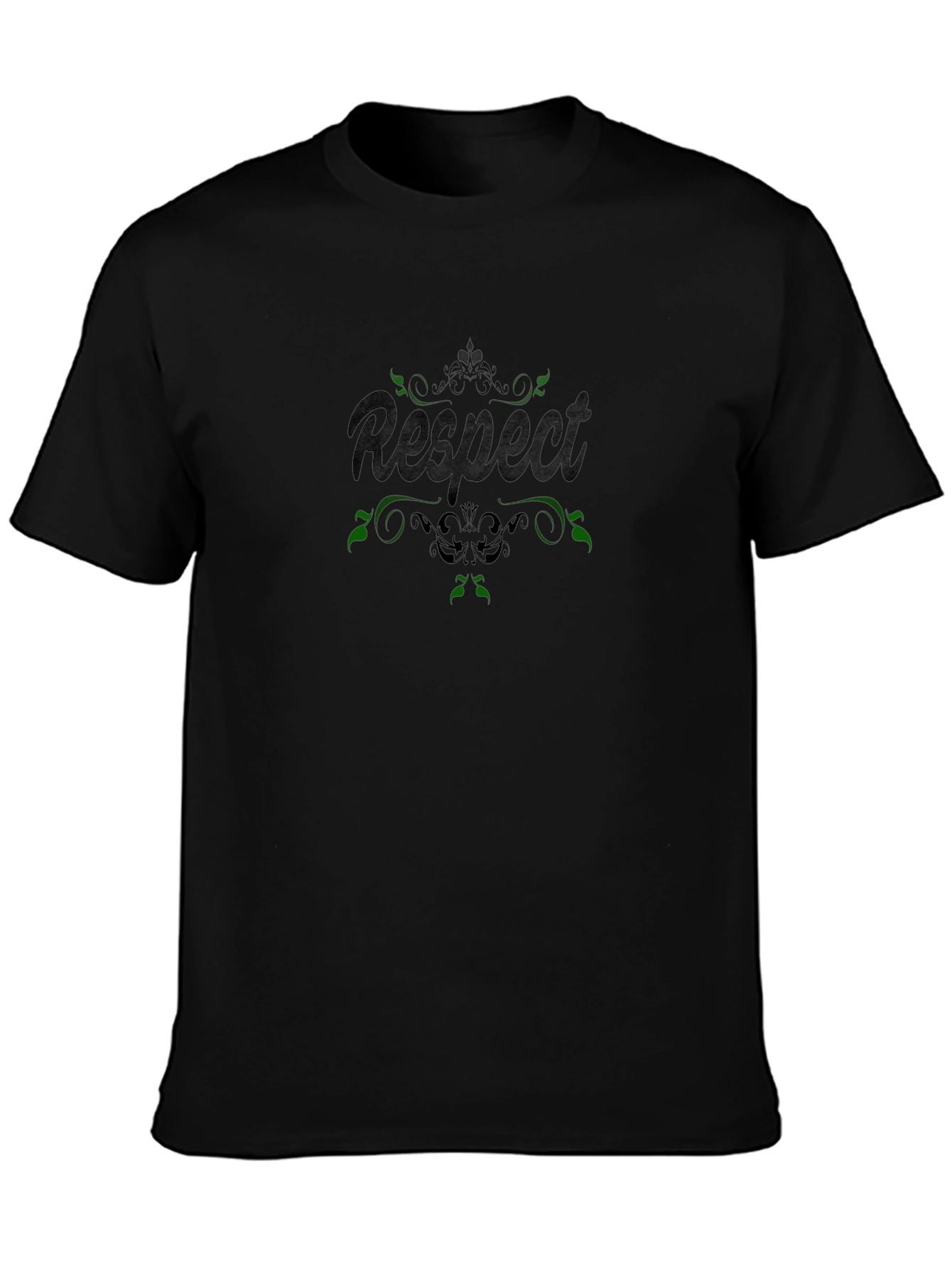 Respect Graphic T-Shirt - Black