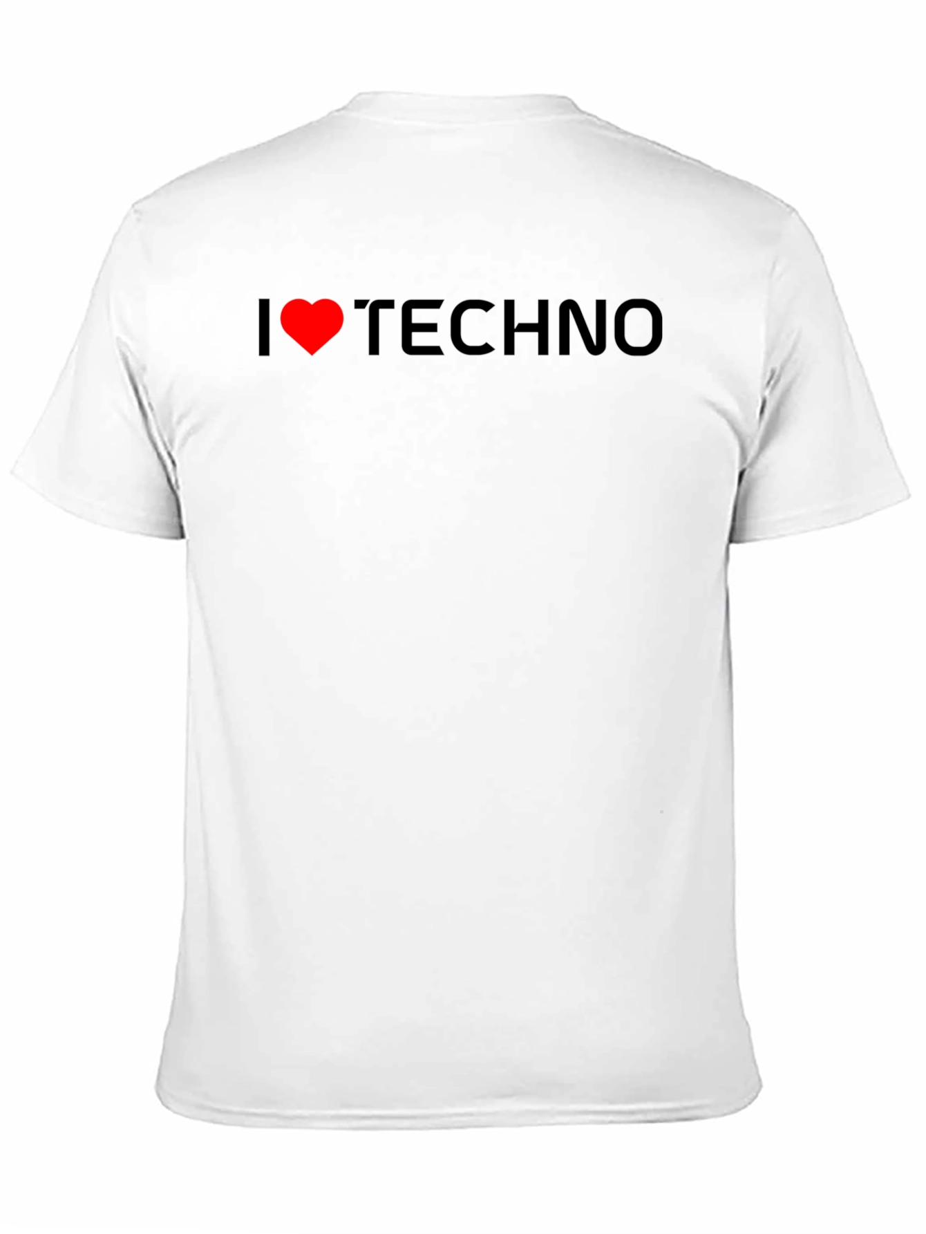 I Love Techno Black T-Shirt