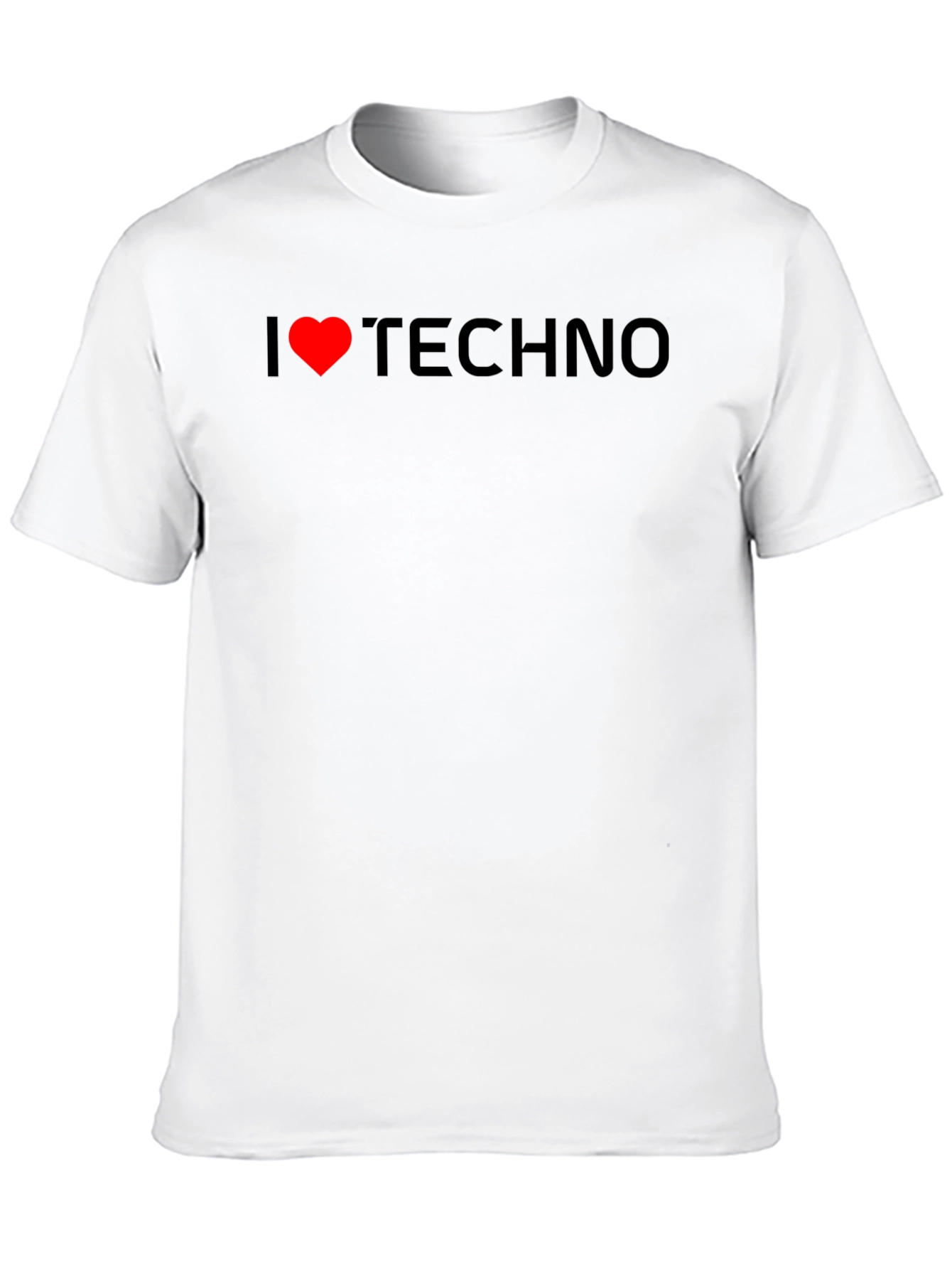I Love Techno Black T-Shirt
