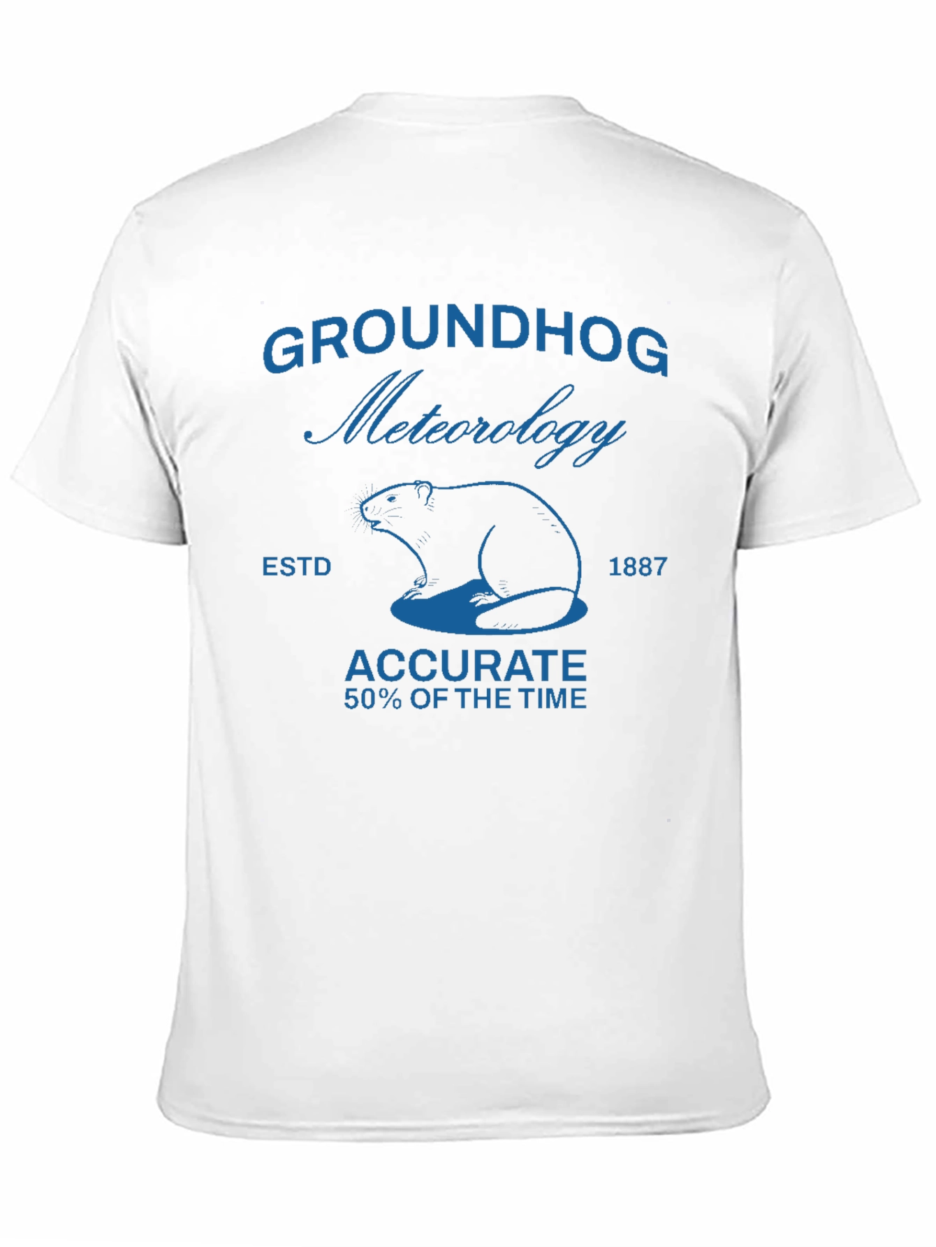 Groundhog Meteorology Black T-Shirt