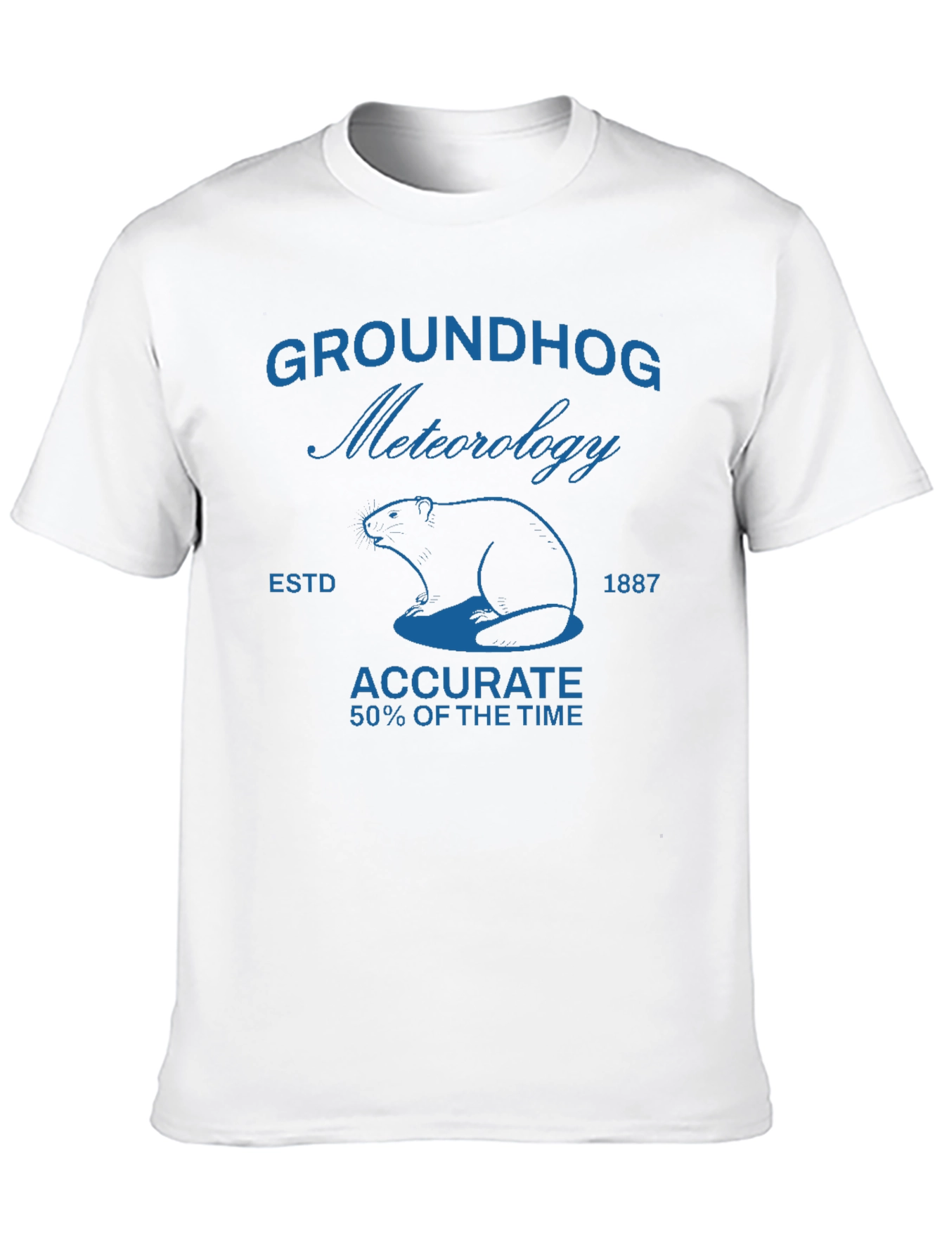 Groundhog Meteorology Black T-Shirt