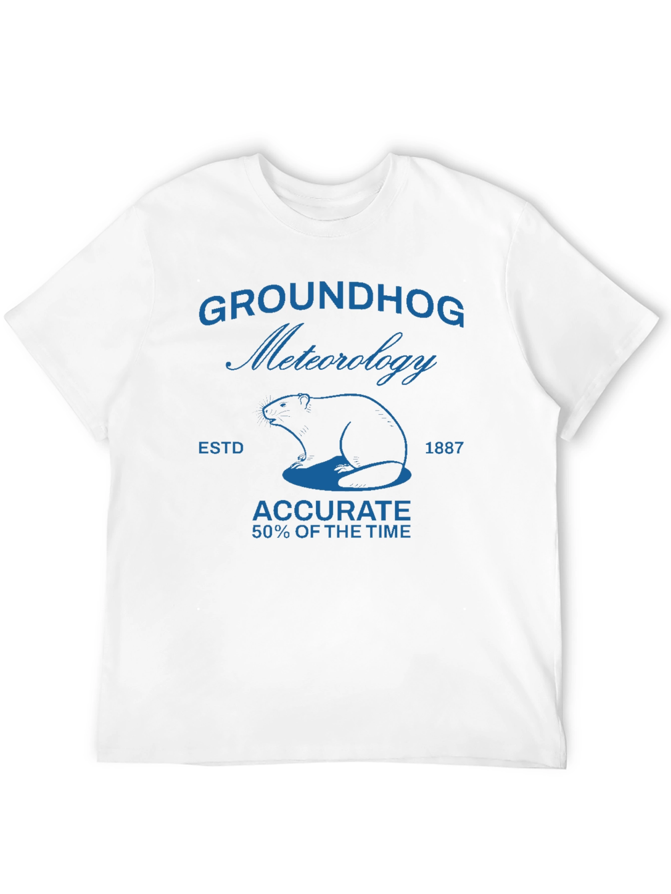 Groundhog Meteorology Black T-Shirt