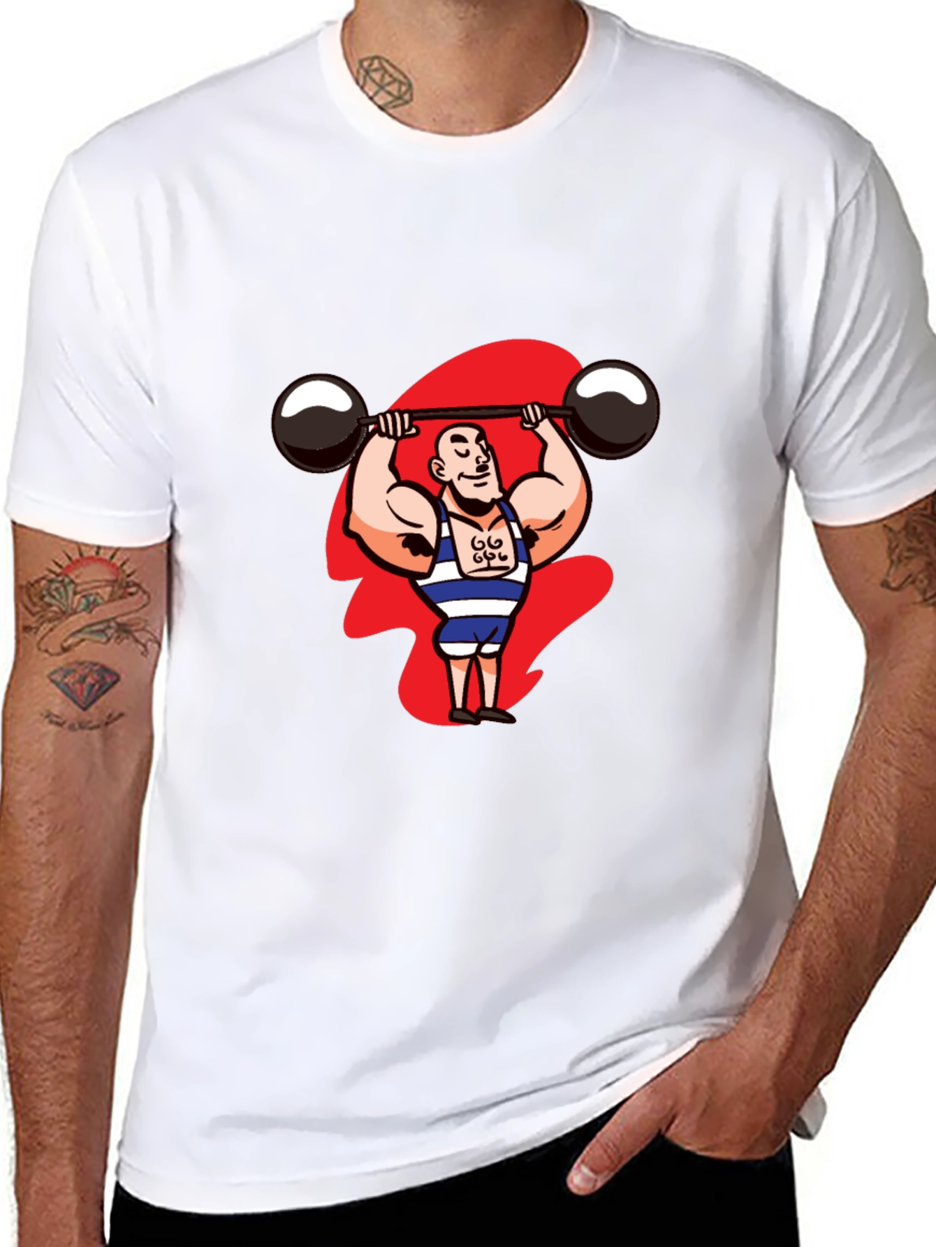Weightlifter Graphic Tee - Black