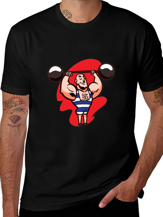 Weightlifter Graphic Tee - Black