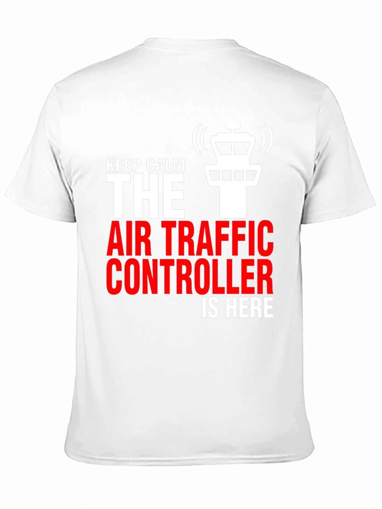 Air Traffic Controller Graphic Tee - Keep Calm Design