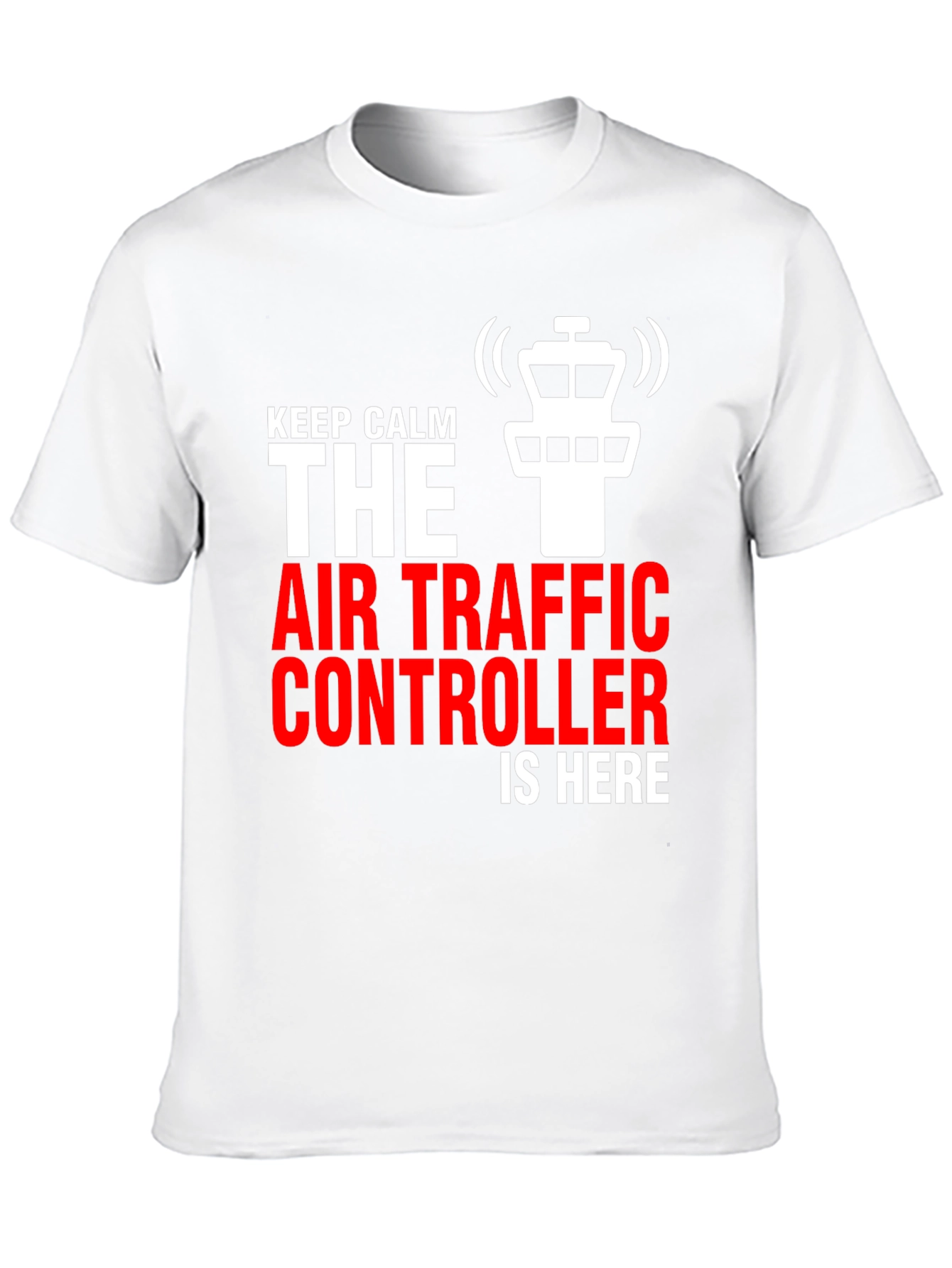 Air Traffic Controller Graphic Tee - Keep Calm Design