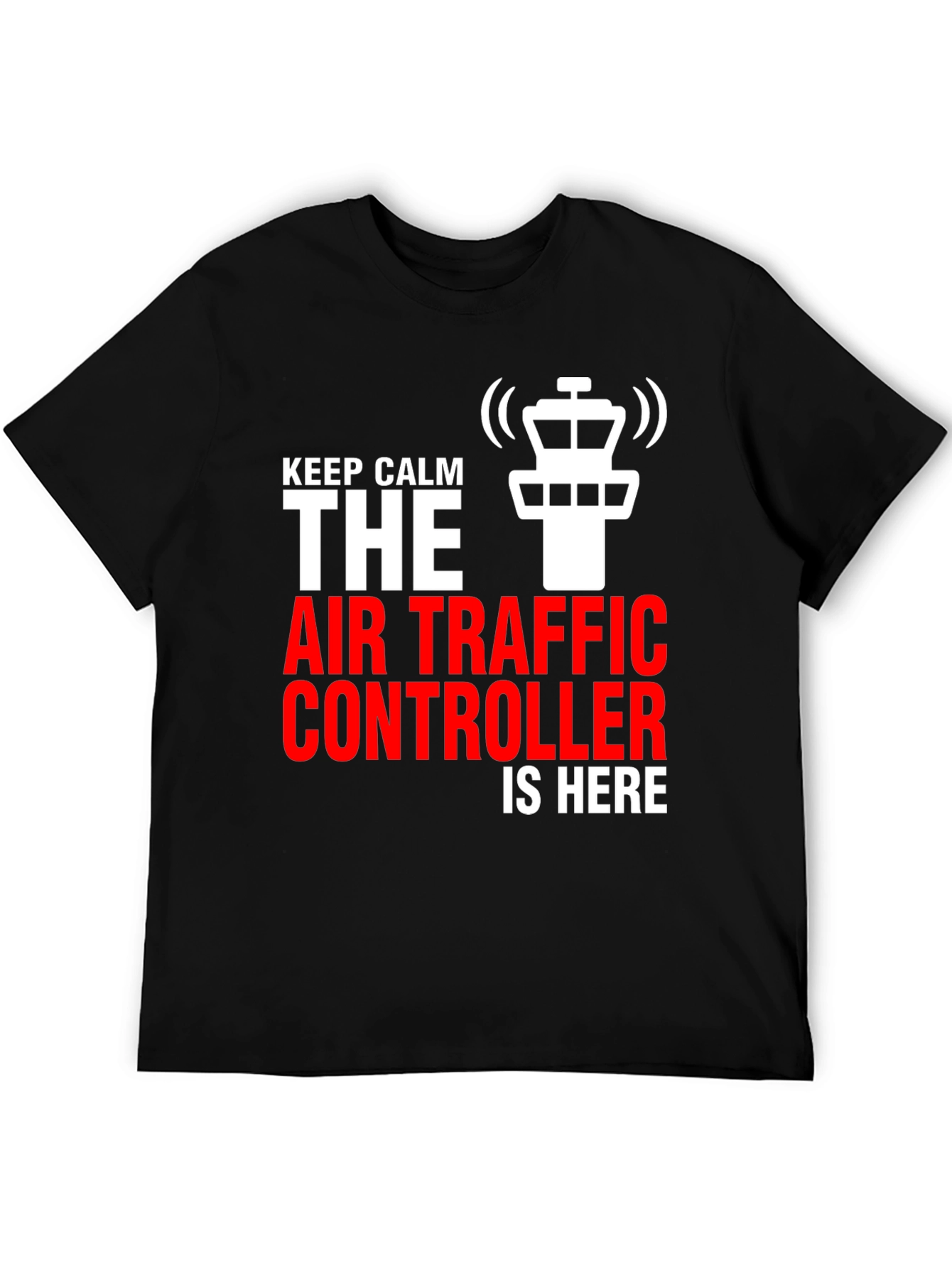Air Traffic Controller Graphic Tee - Keep Calm Design