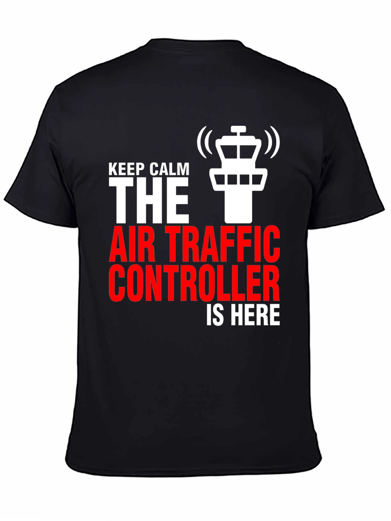 Air Traffic Controller Graphic Tee - Keep Calm Design