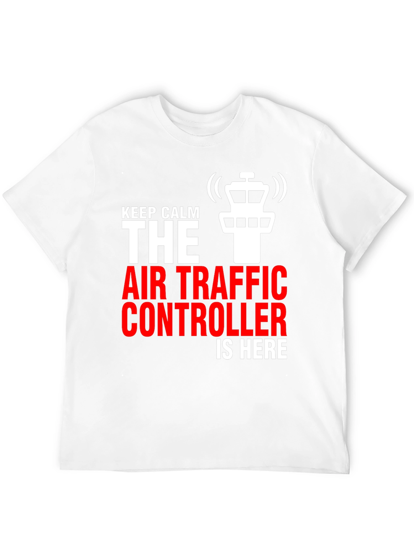 Air Traffic Controller Graphic Tee - Keep Calm Design