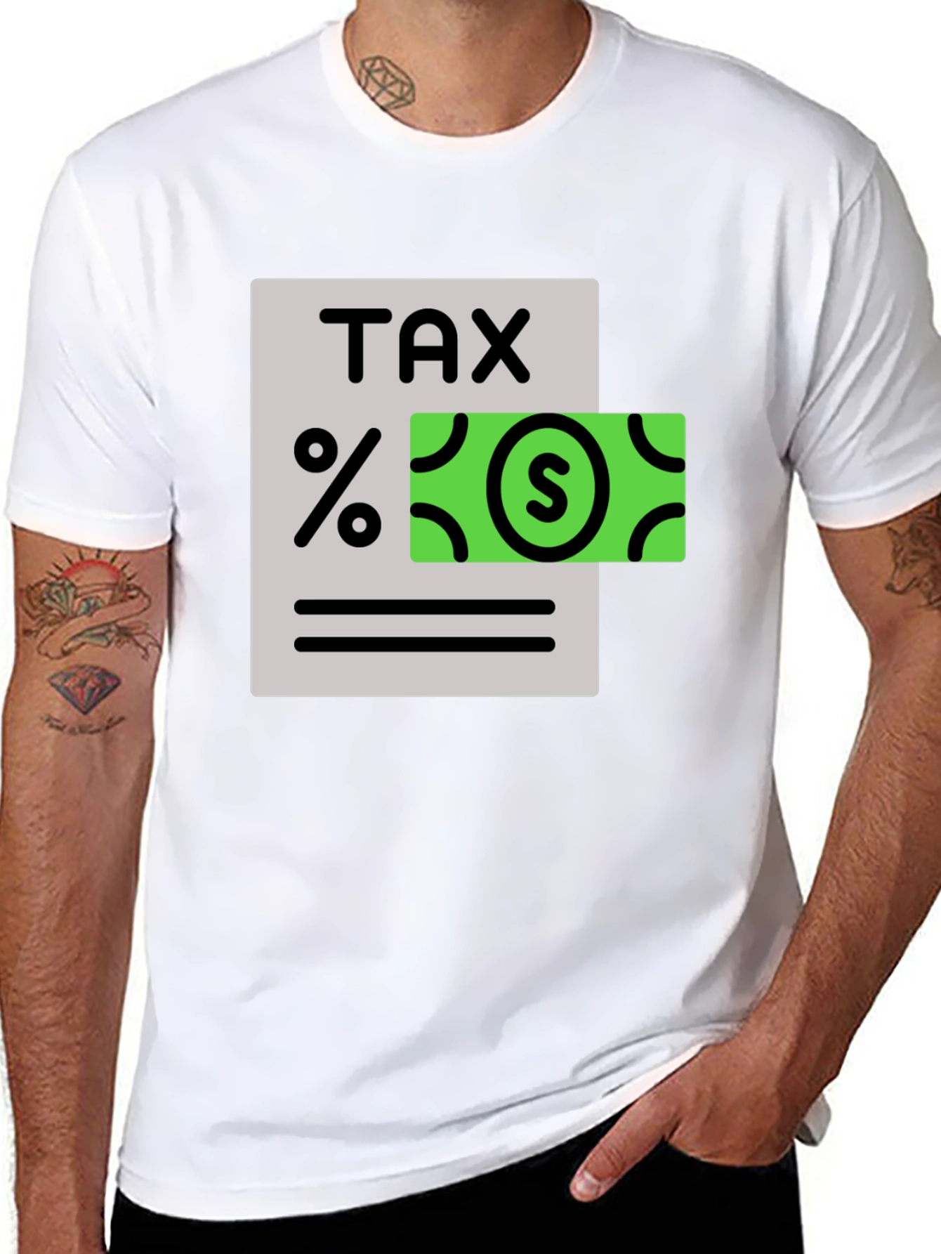 Tax Money Graphic Tee - Statement T-Shirt