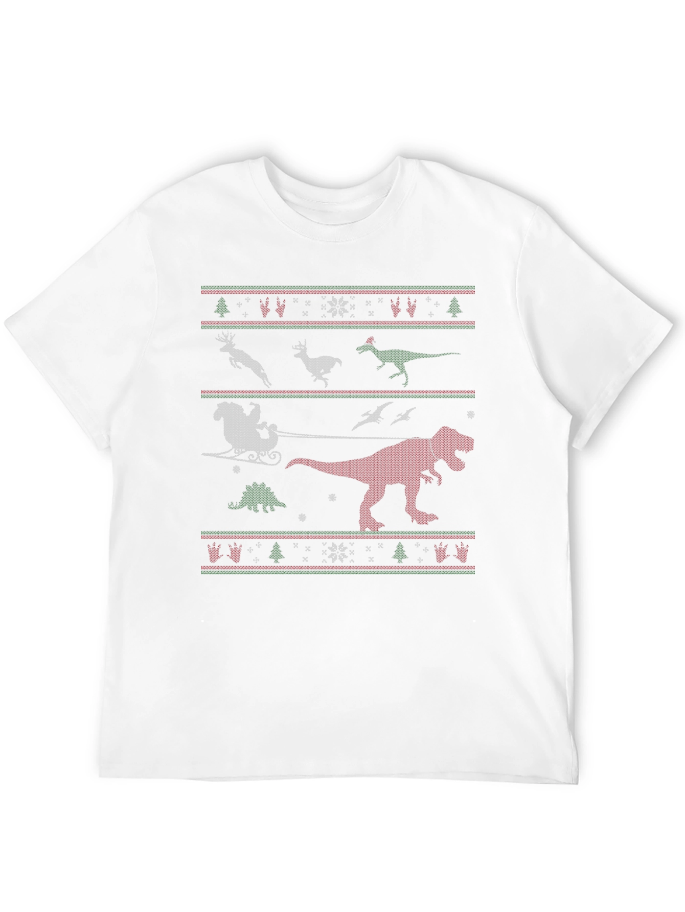 Festive Dinosaur Christmas T-Shirt