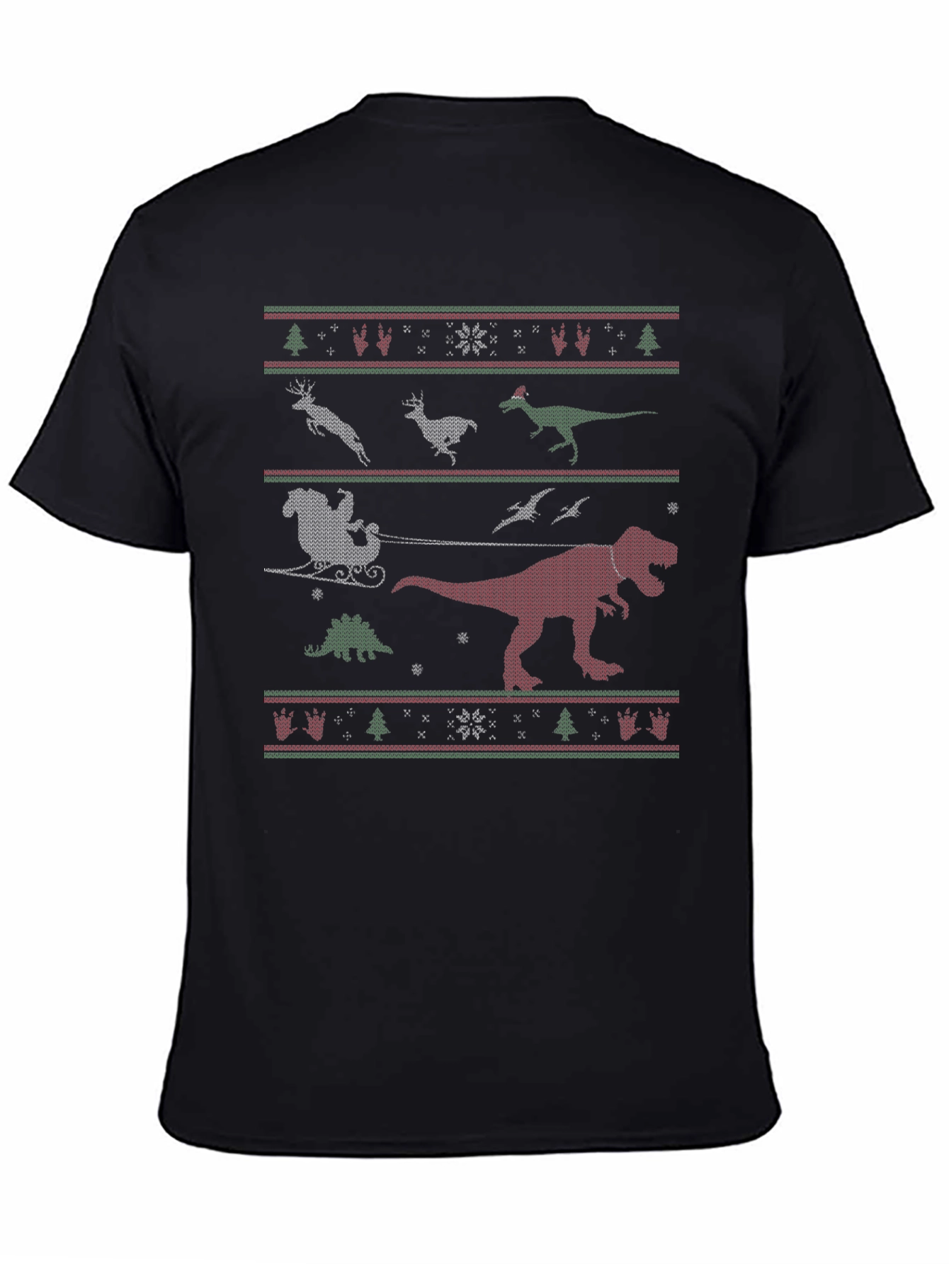 Festive Dinosaur Christmas T-Shirt