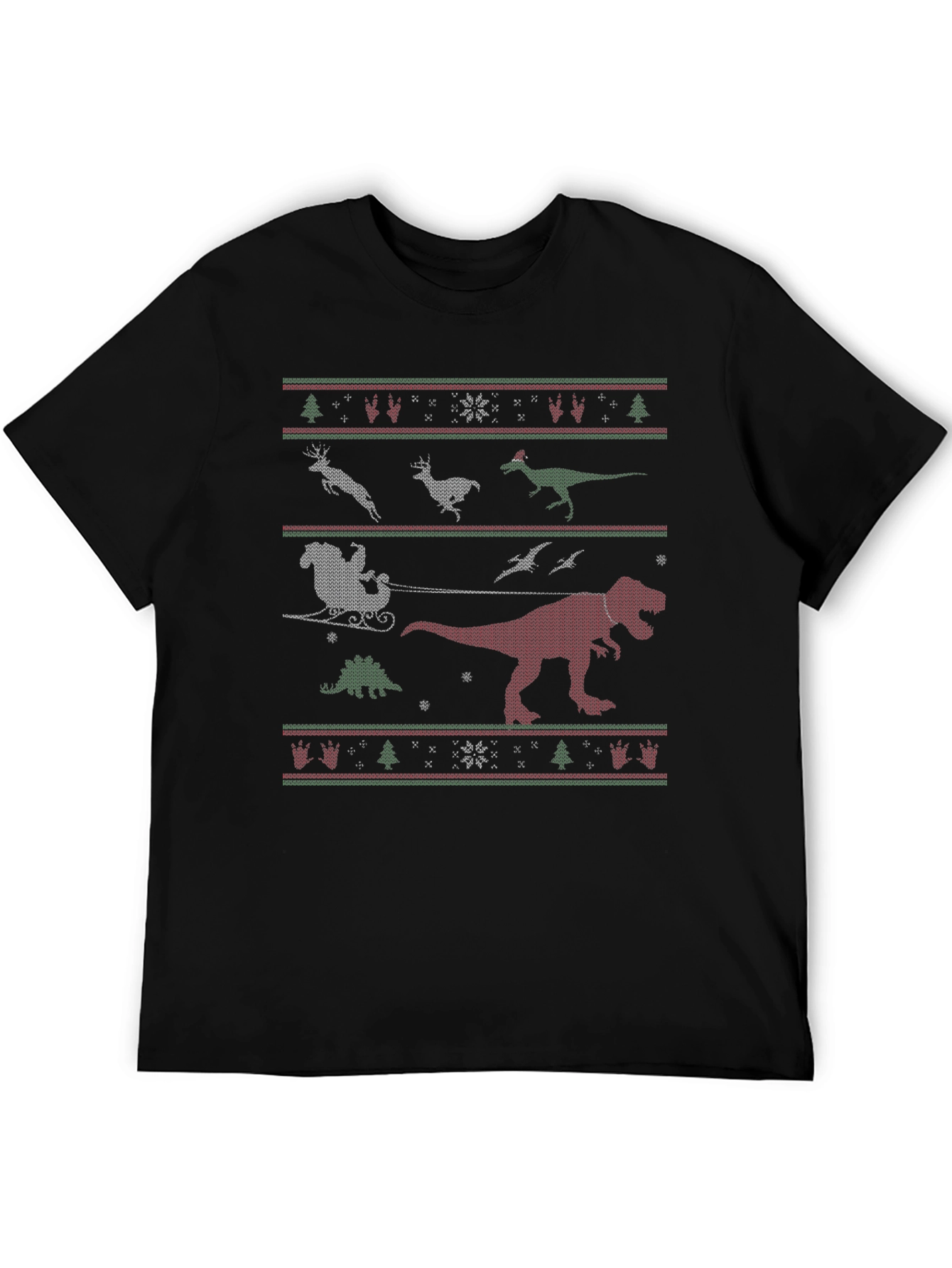Festive Dinosaur Christmas T-Shirt