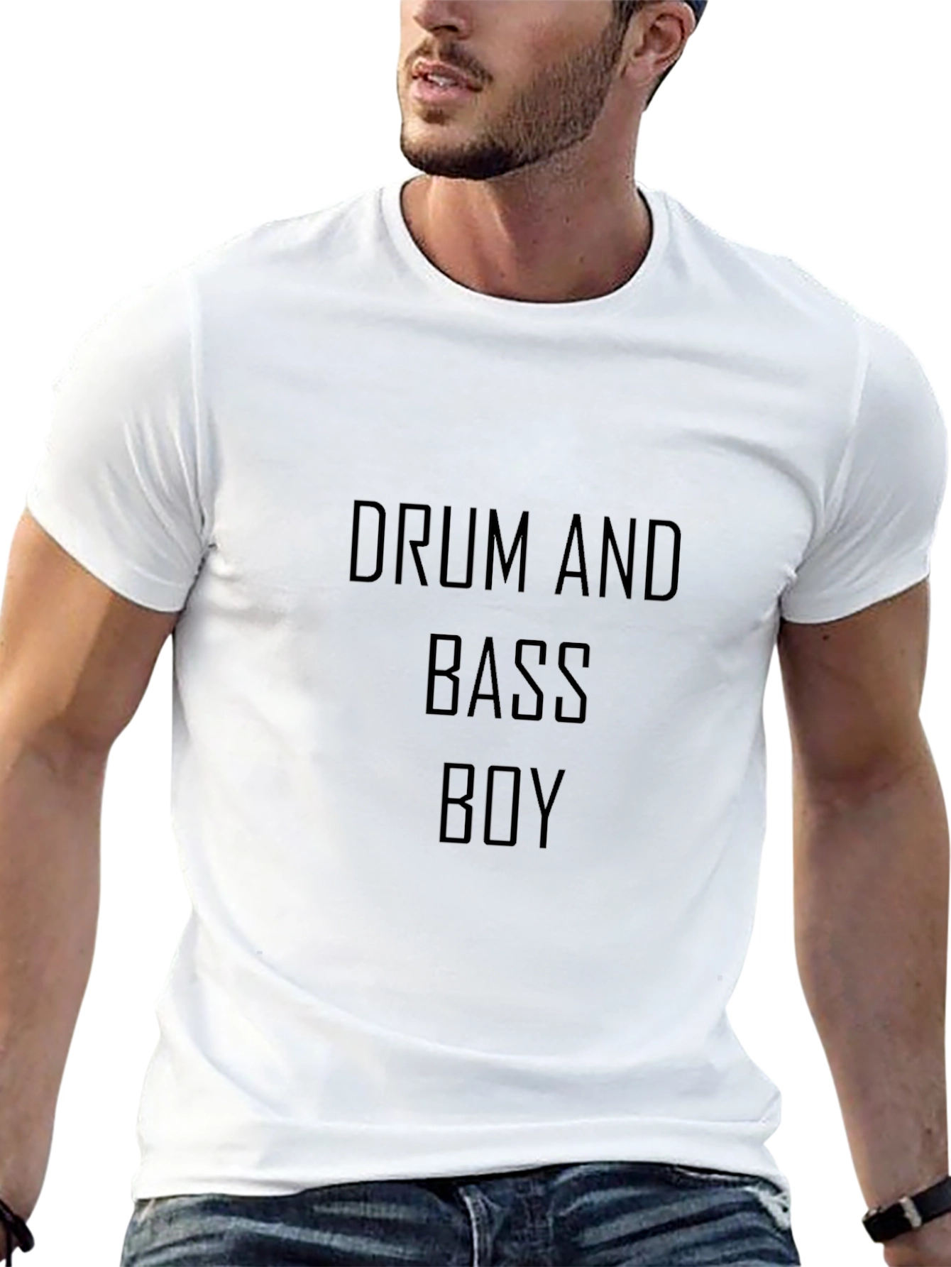Drum and Bass Boy Graphic T-Shirt