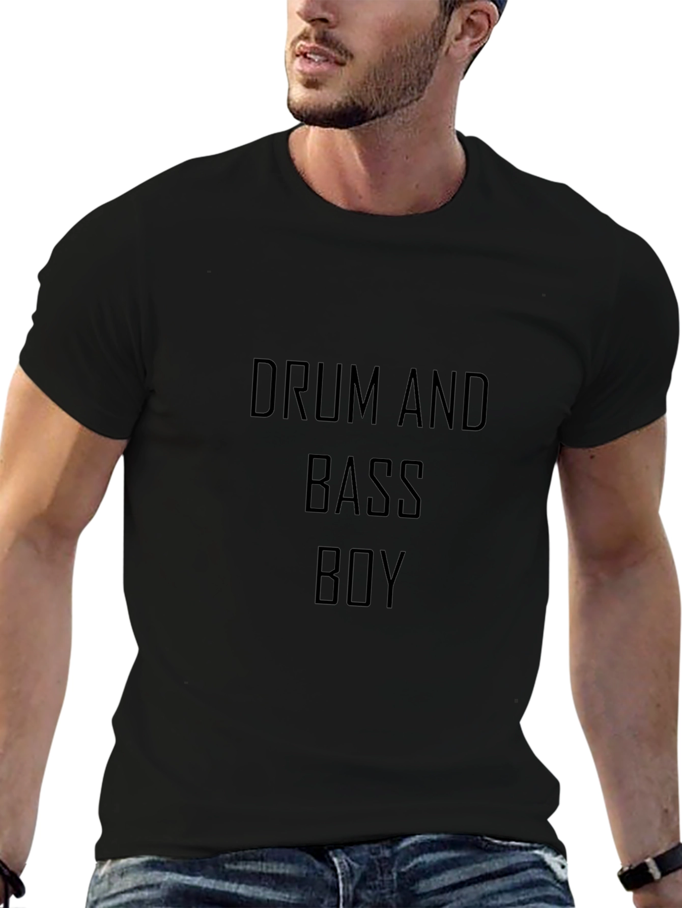 Drum and Bass Boy Graphic T-Shirt