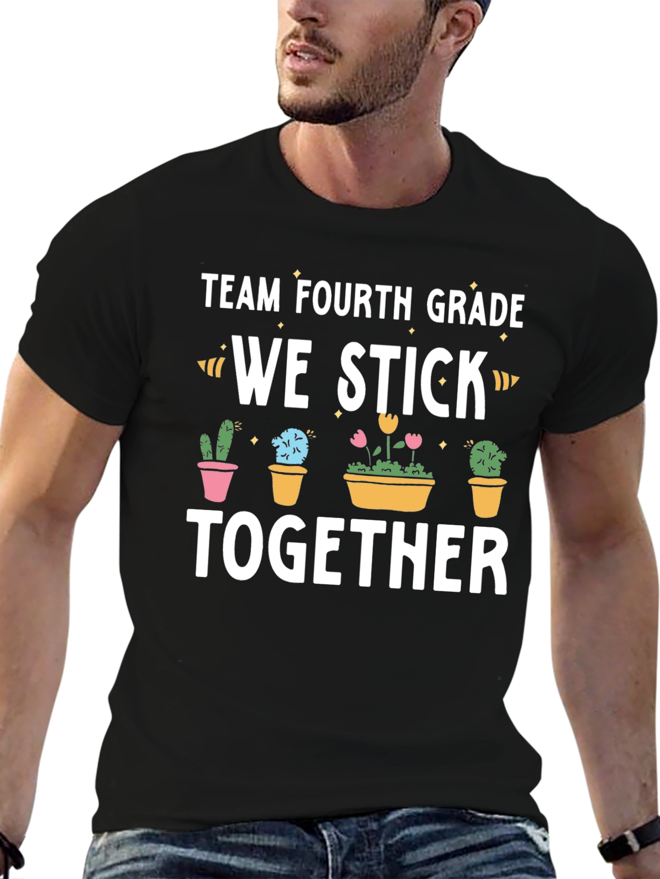 Team Fourth Grade We Stick Together T-Shirt