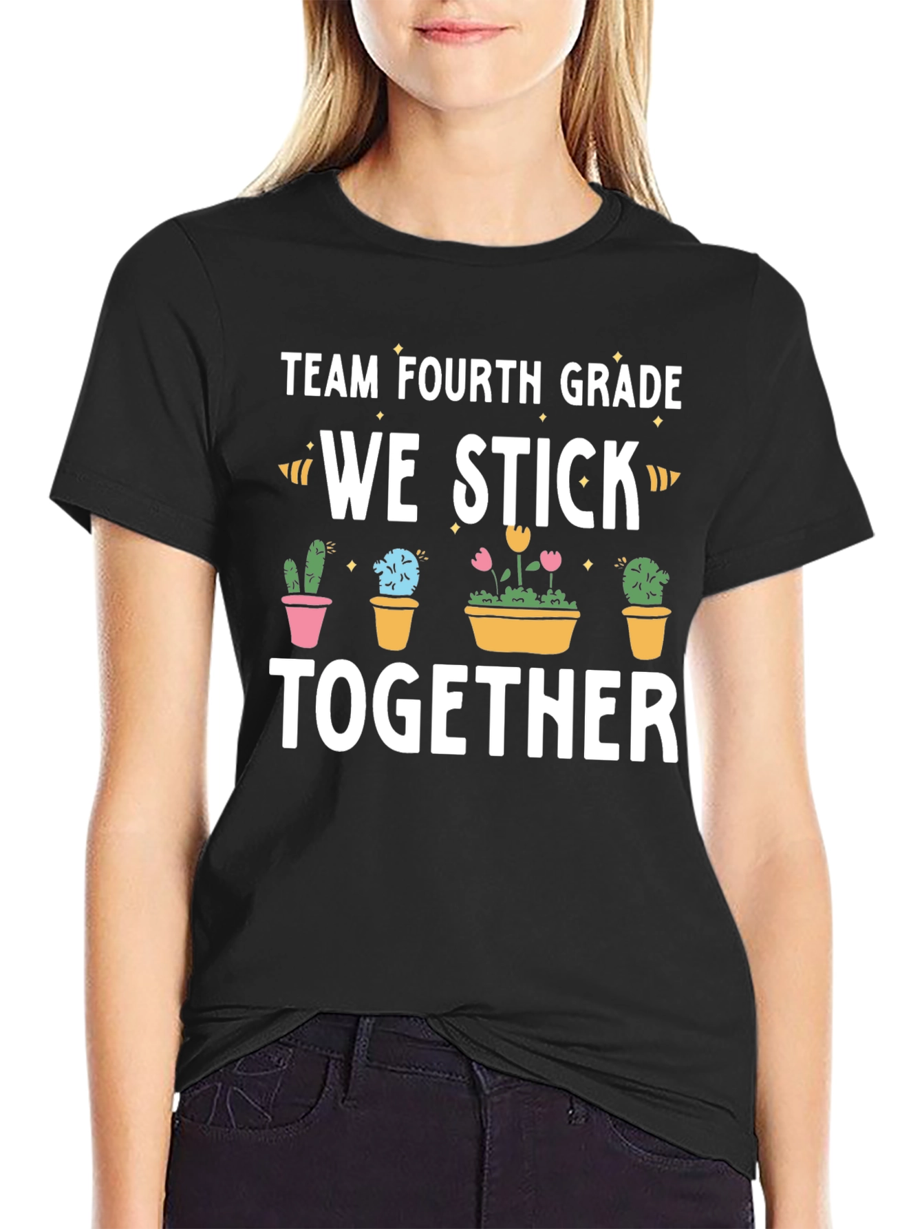 Team Fourth Grade We Stick Together T-Shirt