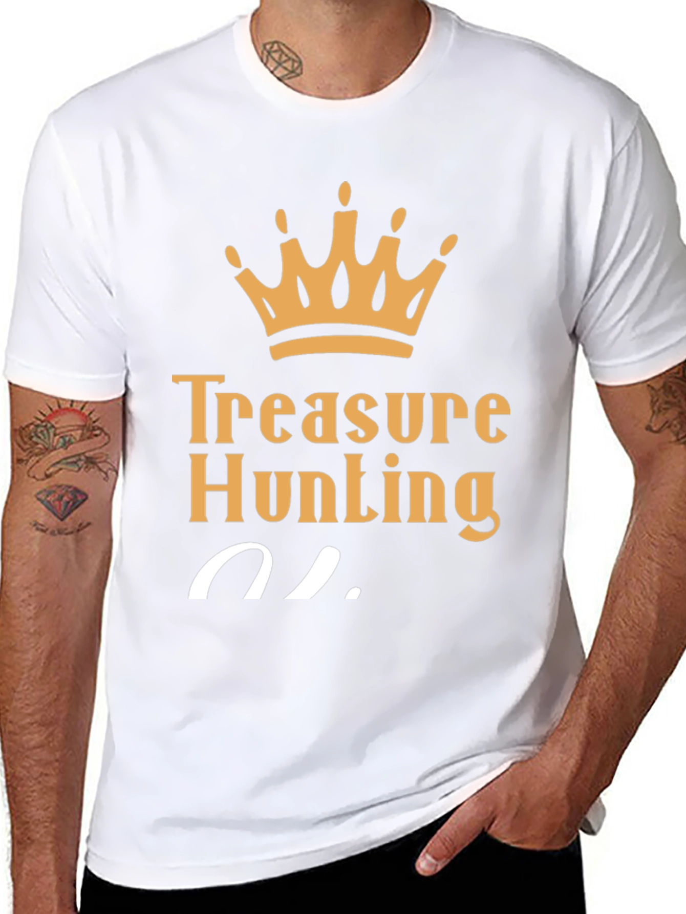 Treasure Hunting King T-Shirt - Black