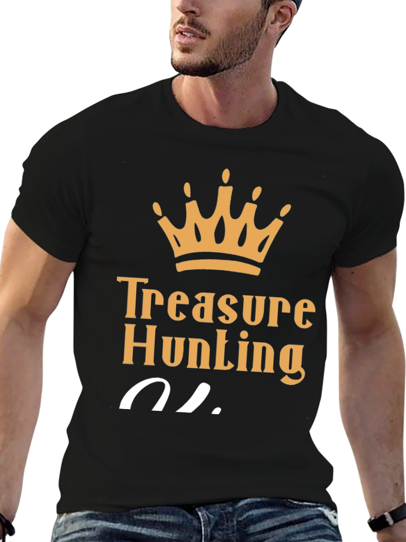 Treasure Hunting King T-Shirt - Black