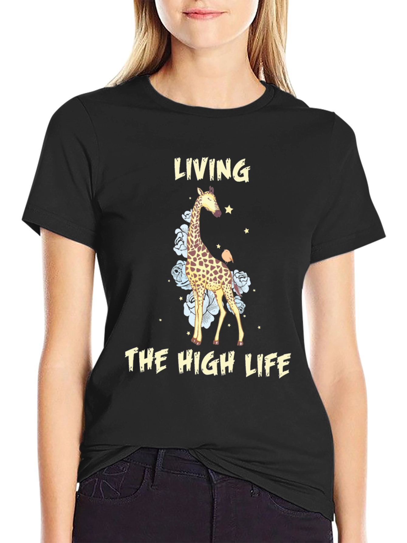 Living The High Life Giraffe T-Shirt