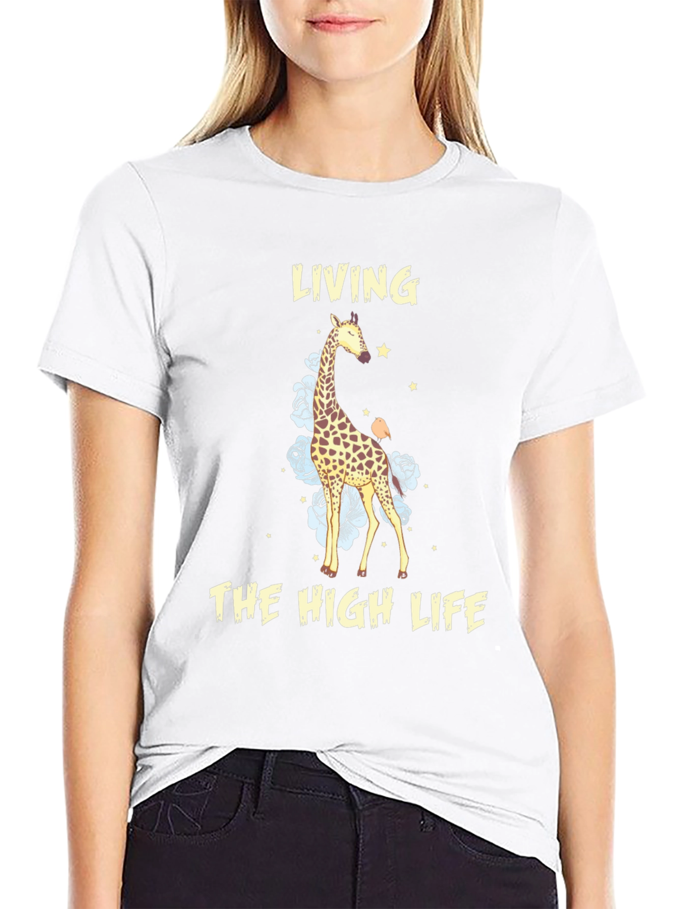 Living The High Life Giraffe T-Shirt