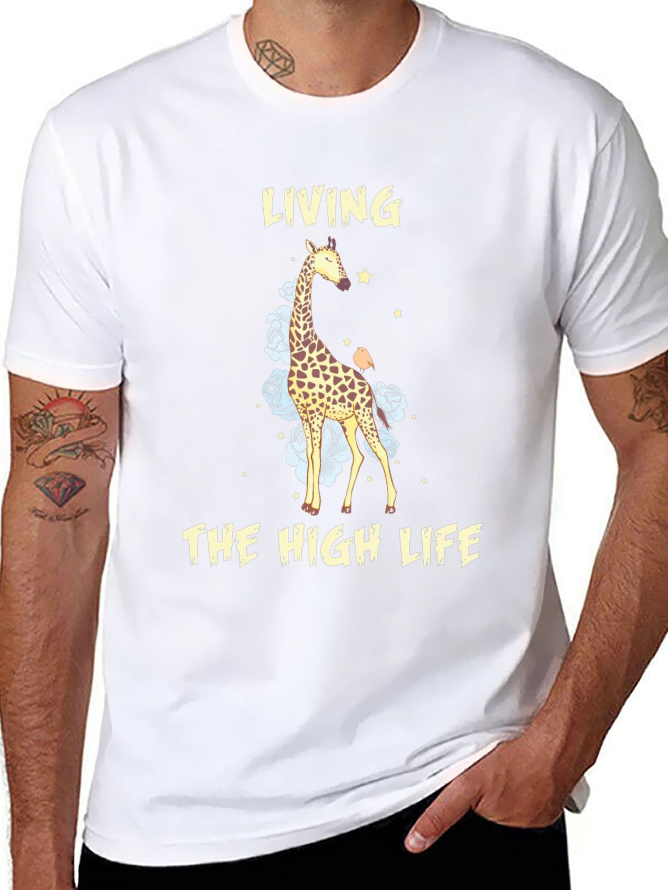 Living The High Life Giraffe T-Shirt