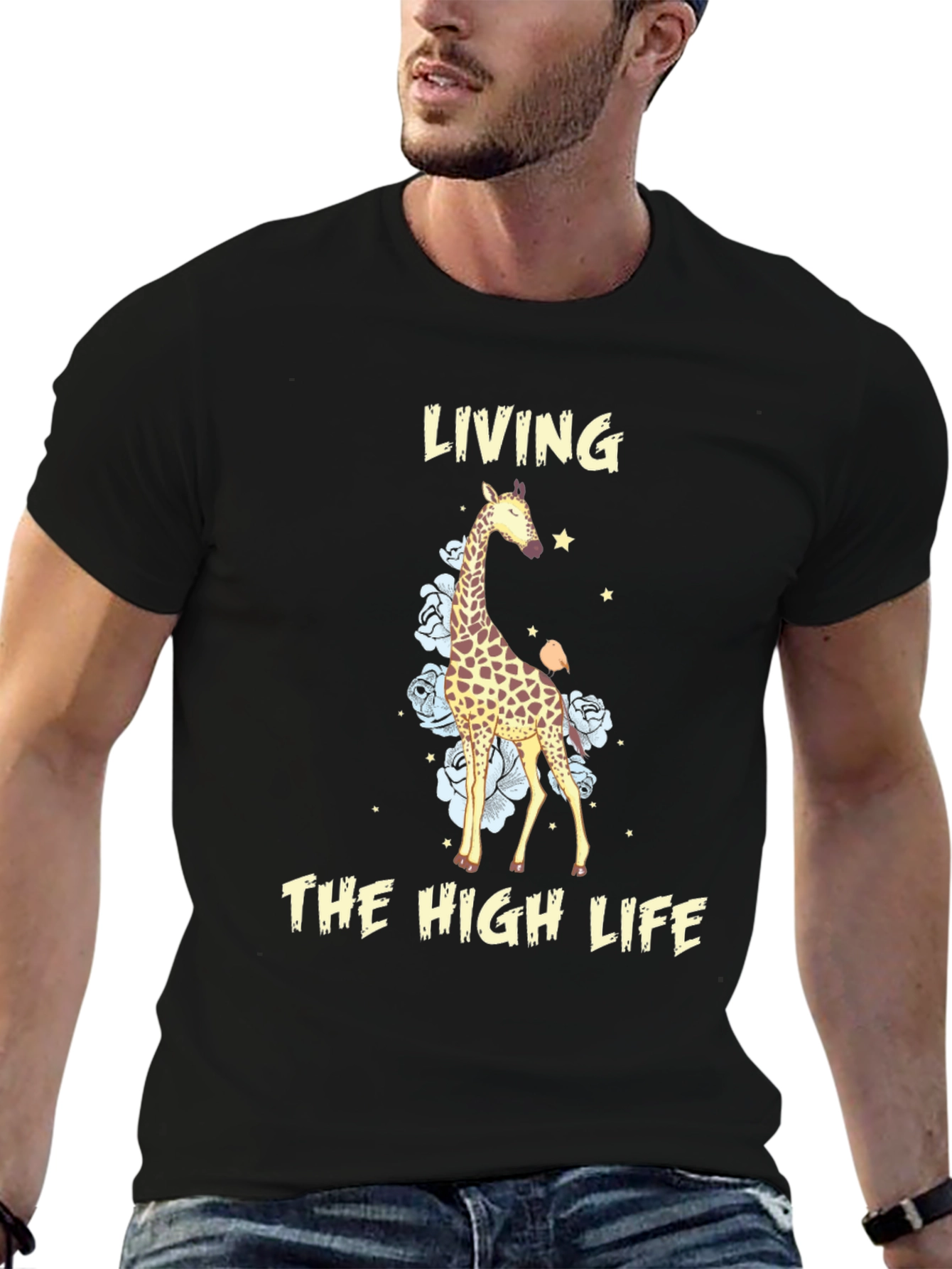 Living The High Life Giraffe T-Shirt