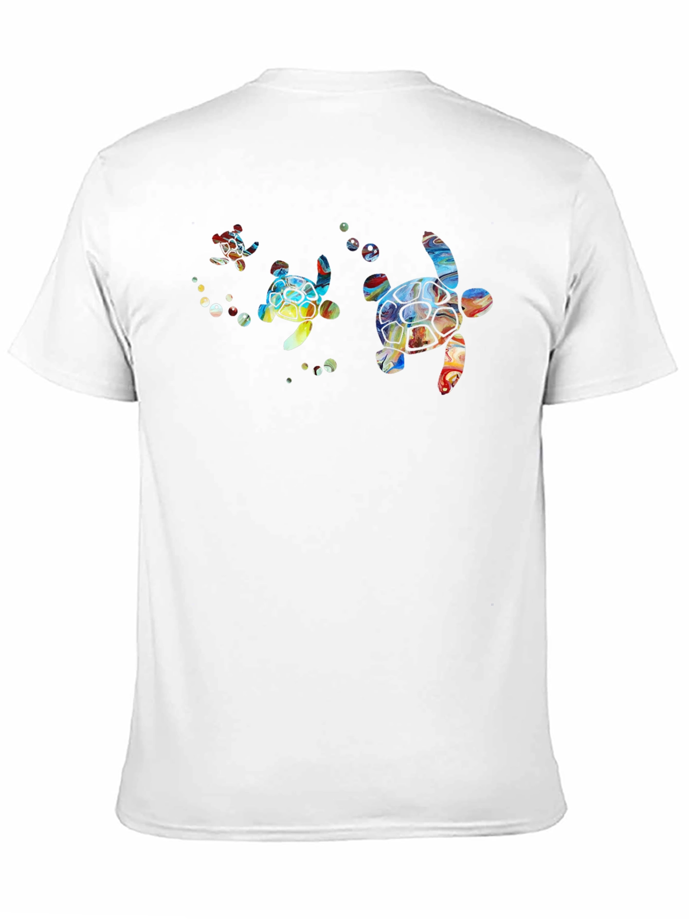 Turtle Graphic Print Crew Neck T-Shirt