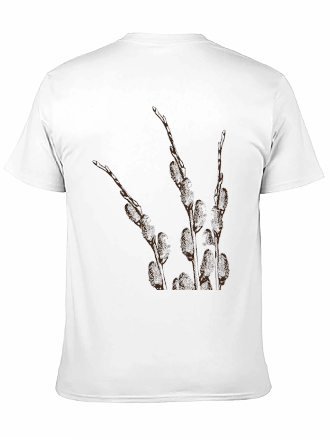 Nature Print Black T-Shirt
