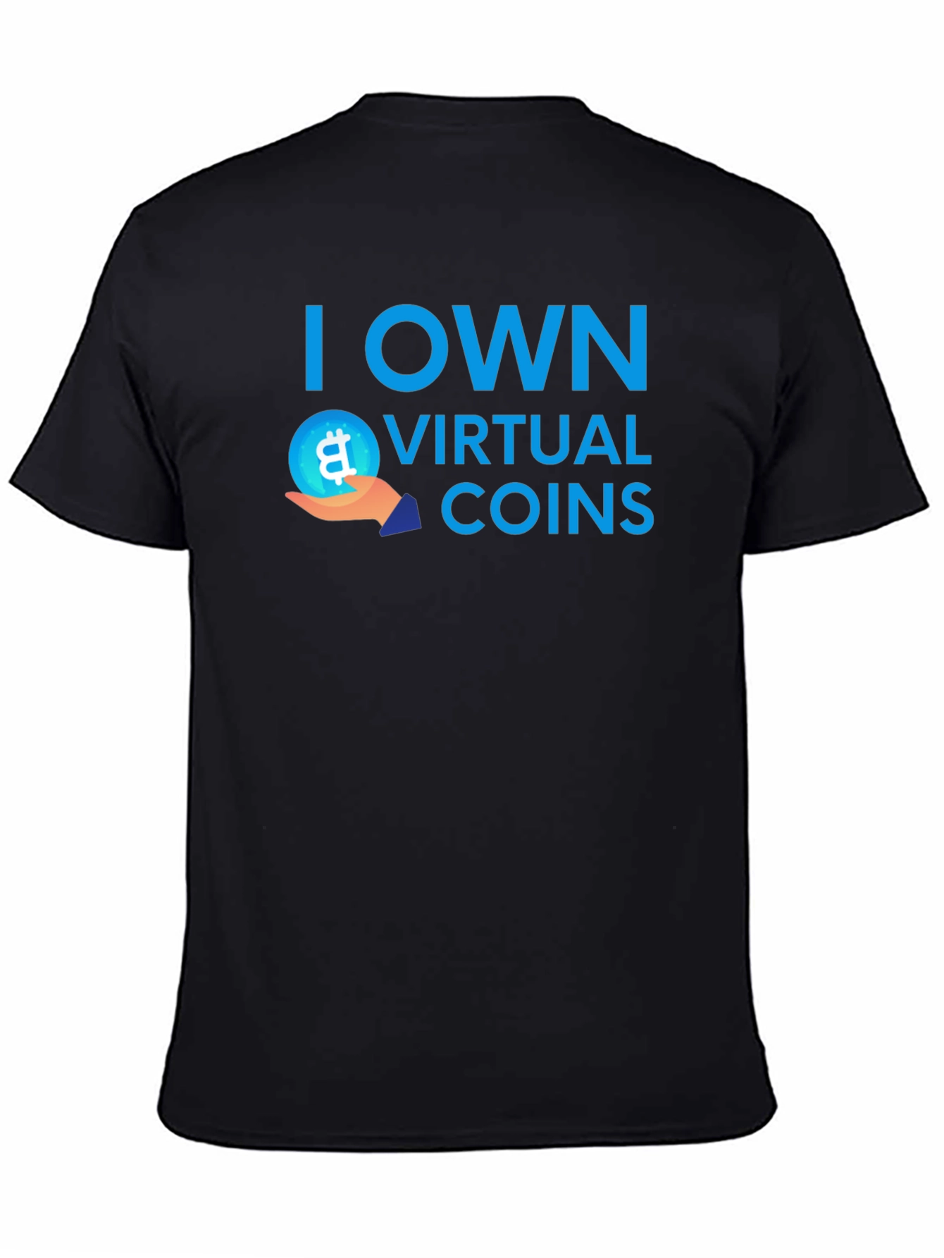 I Own Virtual Coins T-Shirt Bitcoin Crypto Tee