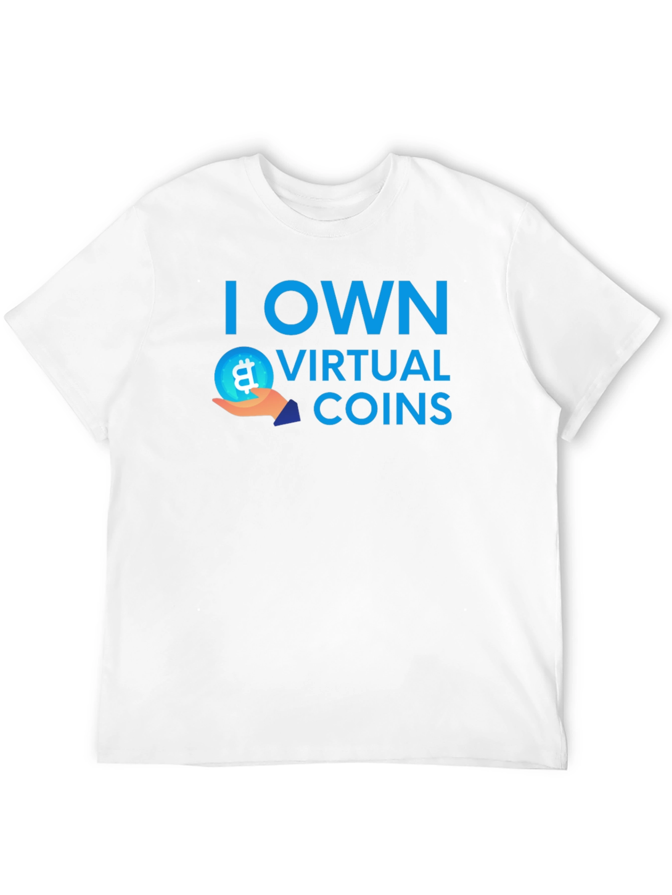 I Own Virtual Coins T-Shirt Bitcoin Crypto Tee