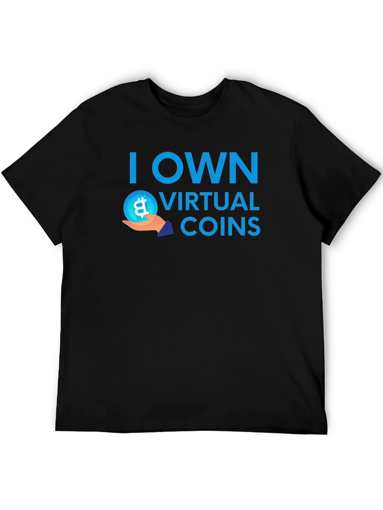 I Own Virtual Coins T-Shirt Bitcoin Crypto Tee