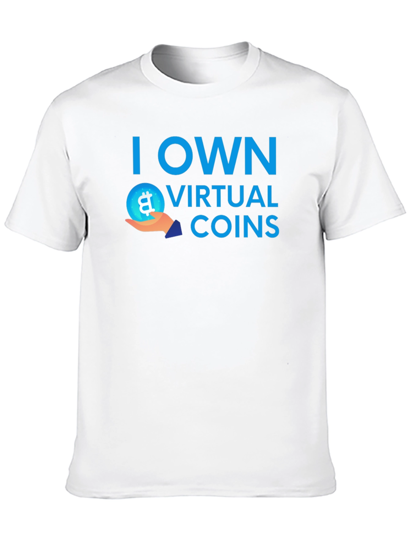 I Own Virtual Coins T-Shirt Bitcoin Crypto Tee