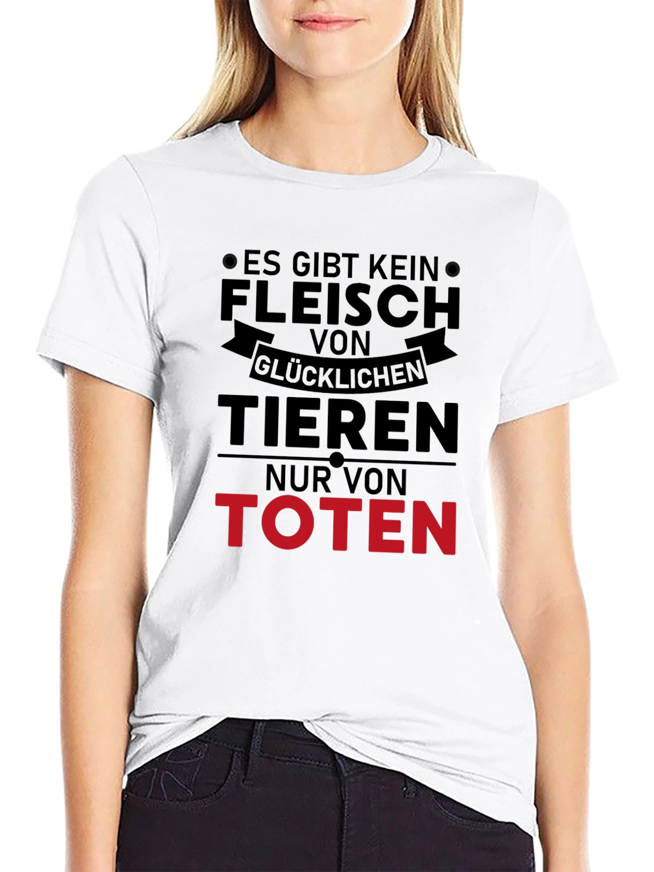 Es Gibt Kein Fleisch T-Shirt: Vegan Statement Tee