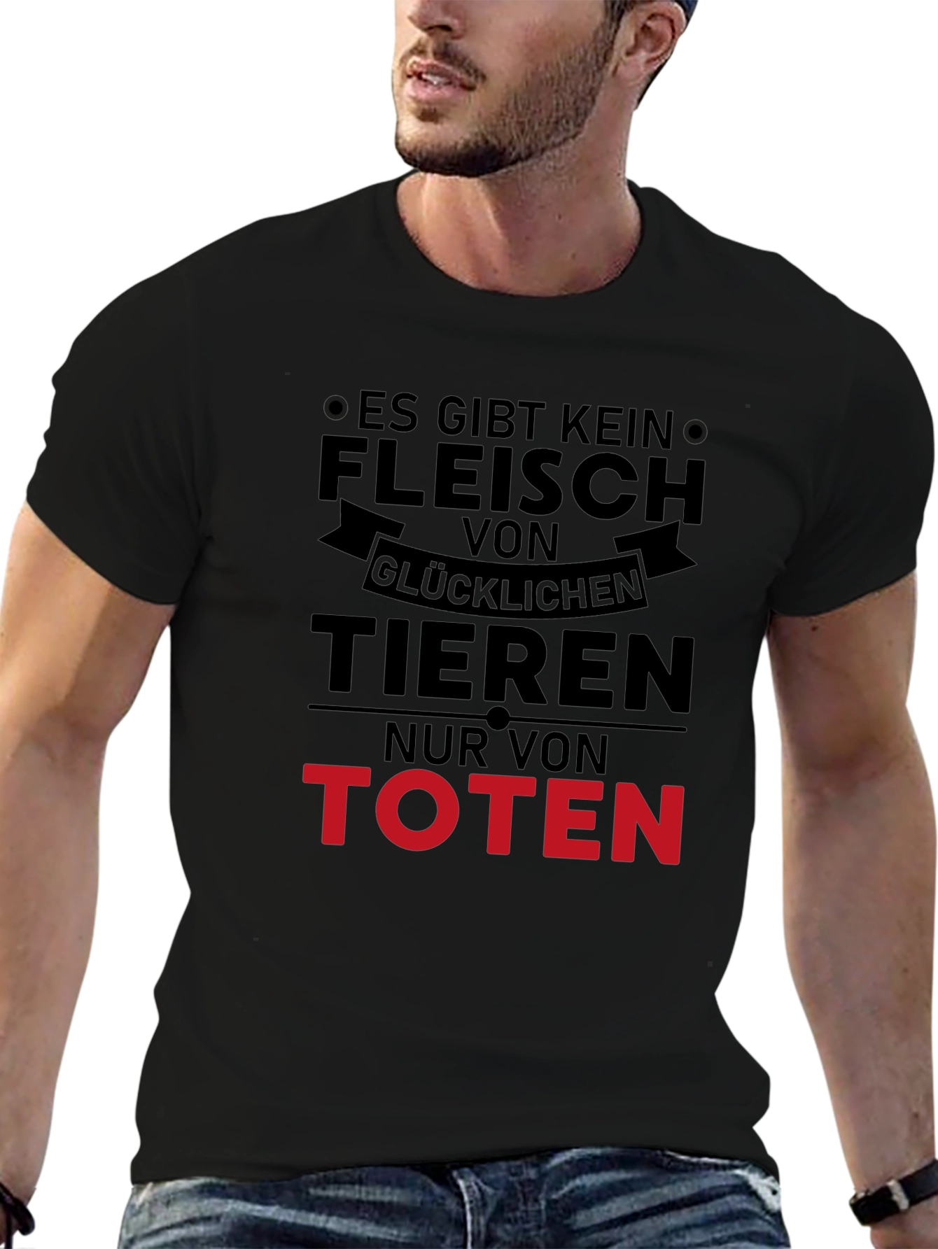 Es Gibt Kein Fleisch T-Shirt: Vegan Statement Tee