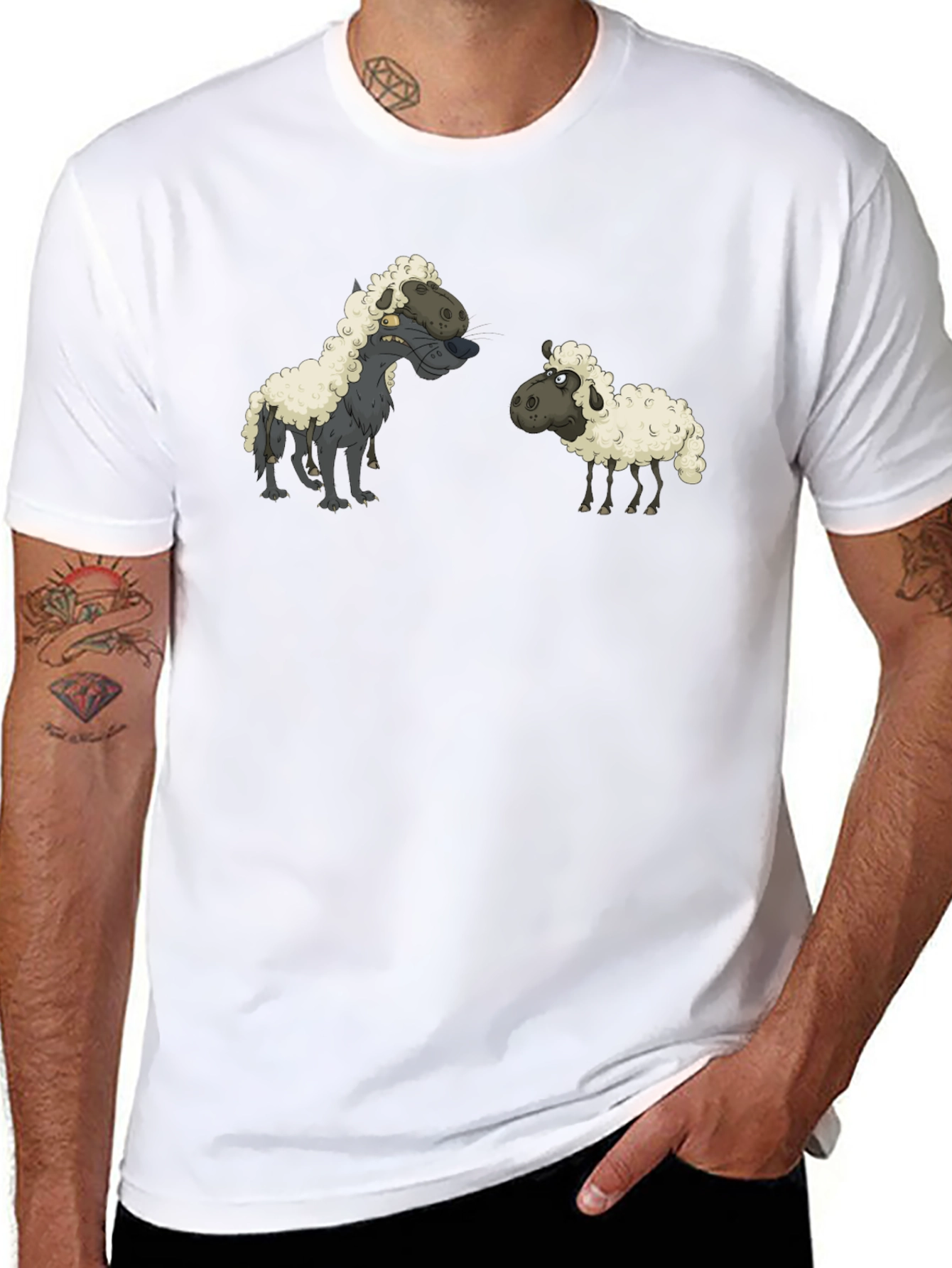 Wolf in Sheeps Clothing Black T-Shirt