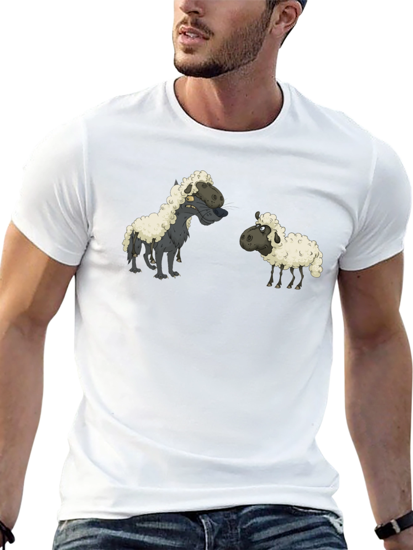 Wolf in Sheeps Clothing Black T-Shirt
