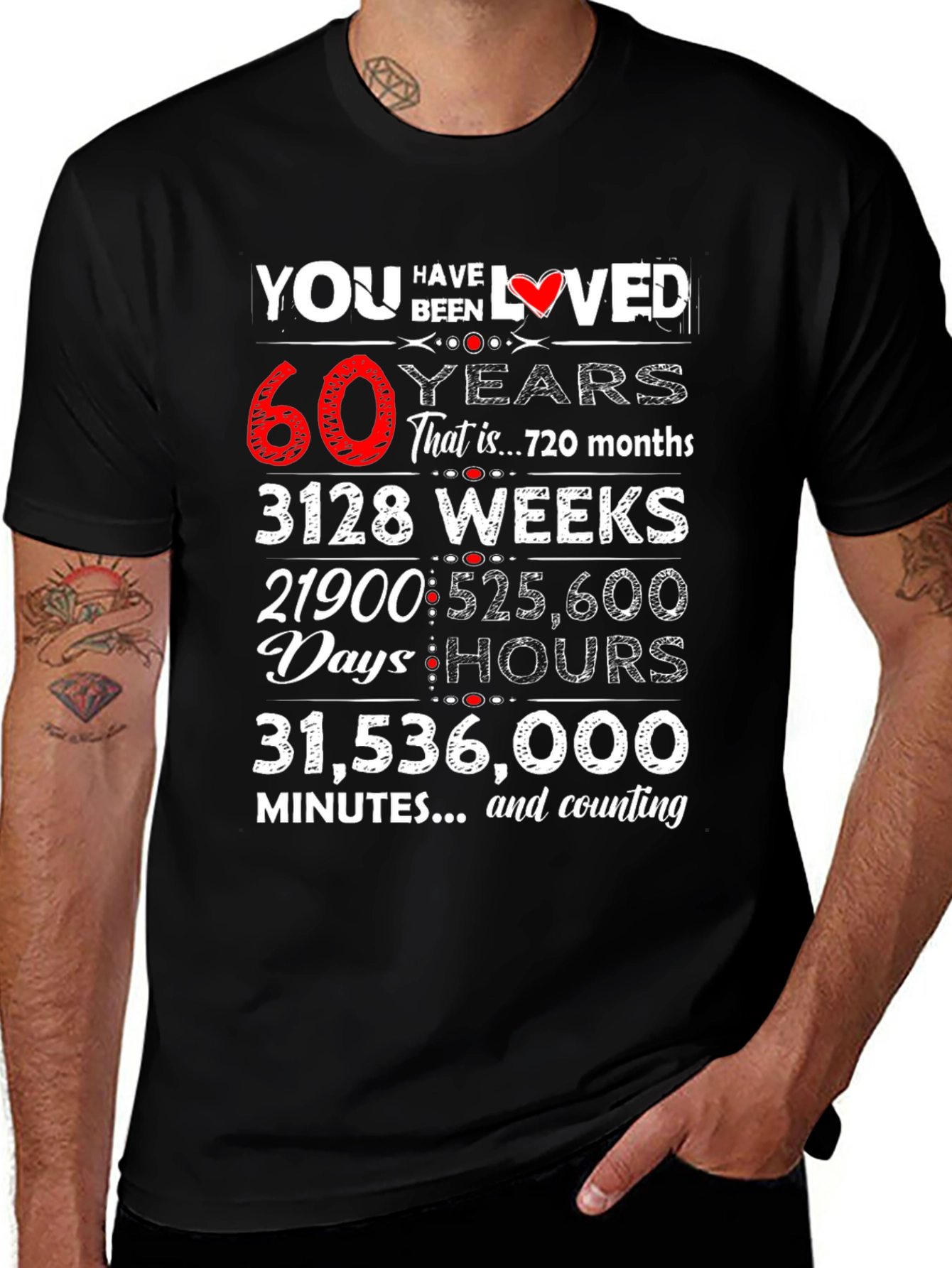 You Have Been Loved 60 Years Graphic Tee