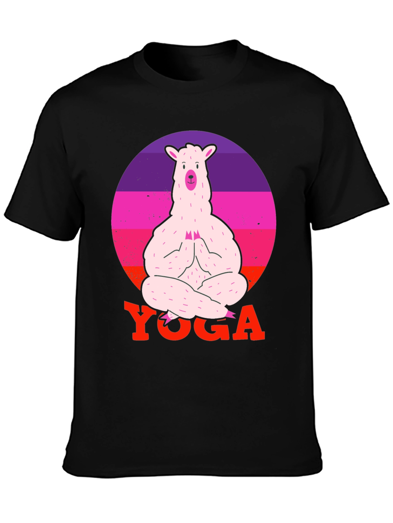 Llama Yoga T-Shirt - Meditating Alpaca Tee