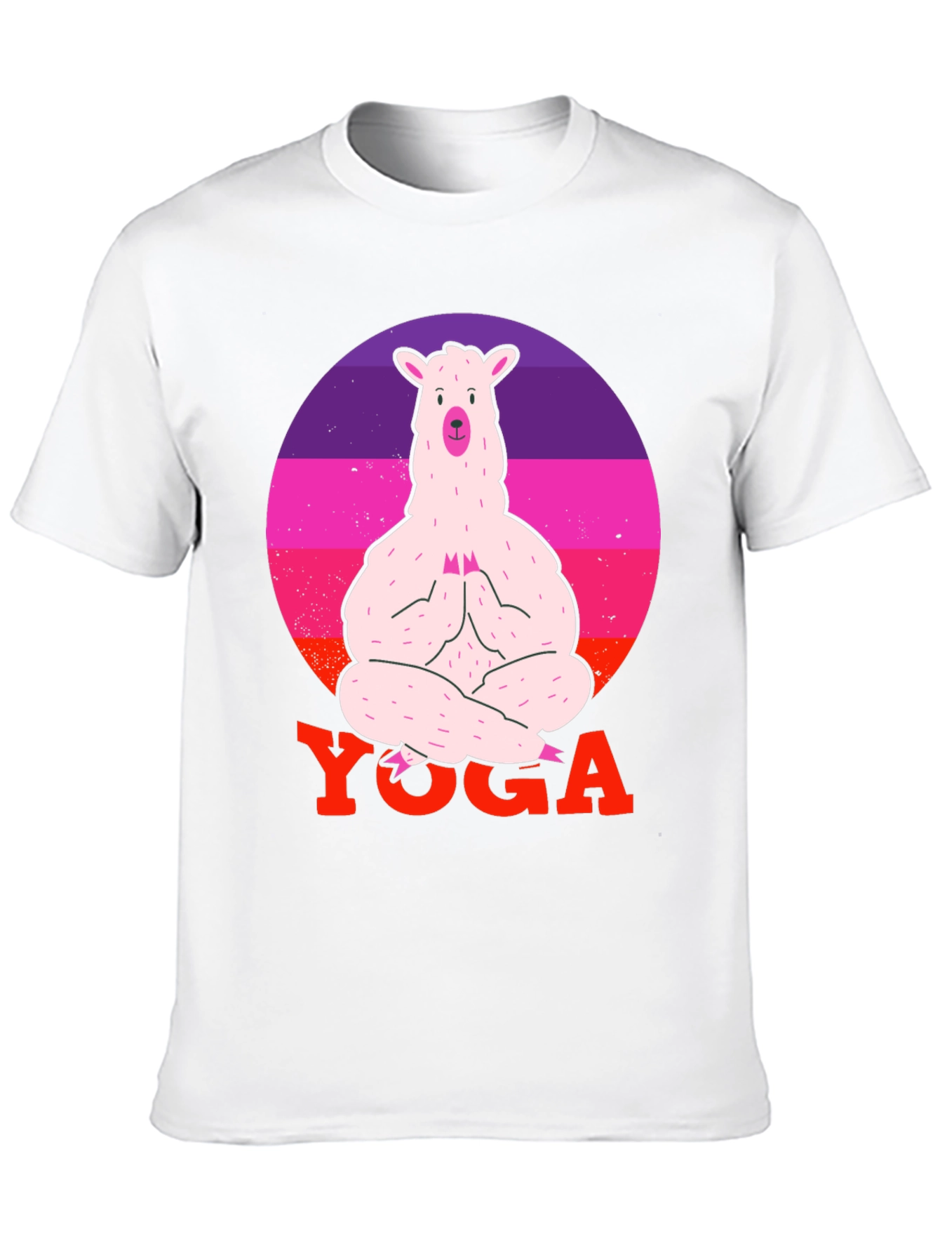 Llama Yoga T-Shirt - Meditating Alpaca Tee
