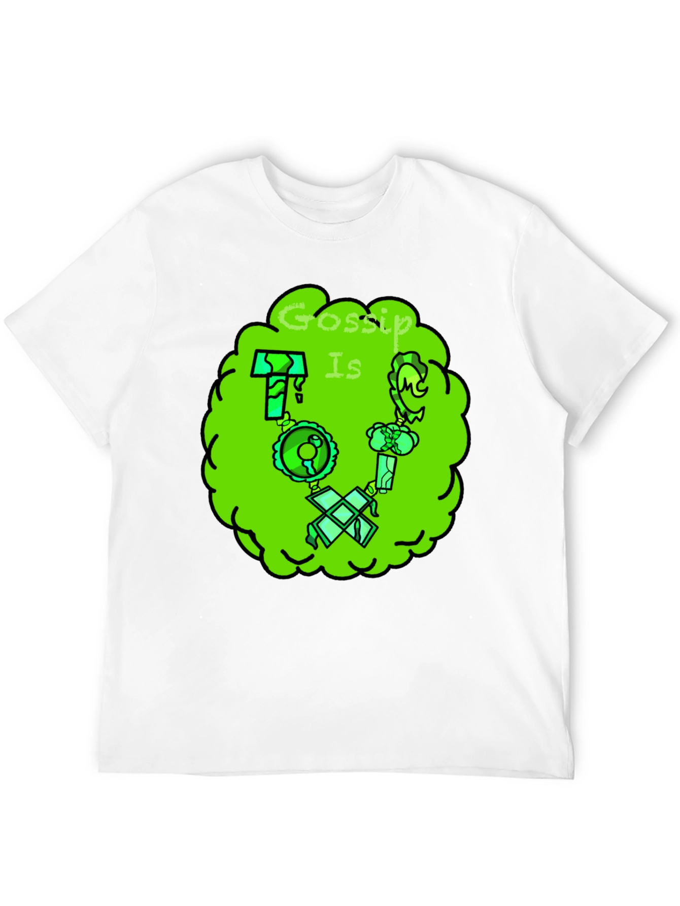 Gossip Is Toxic Graphic Tee - Unisex Black T-Shirt