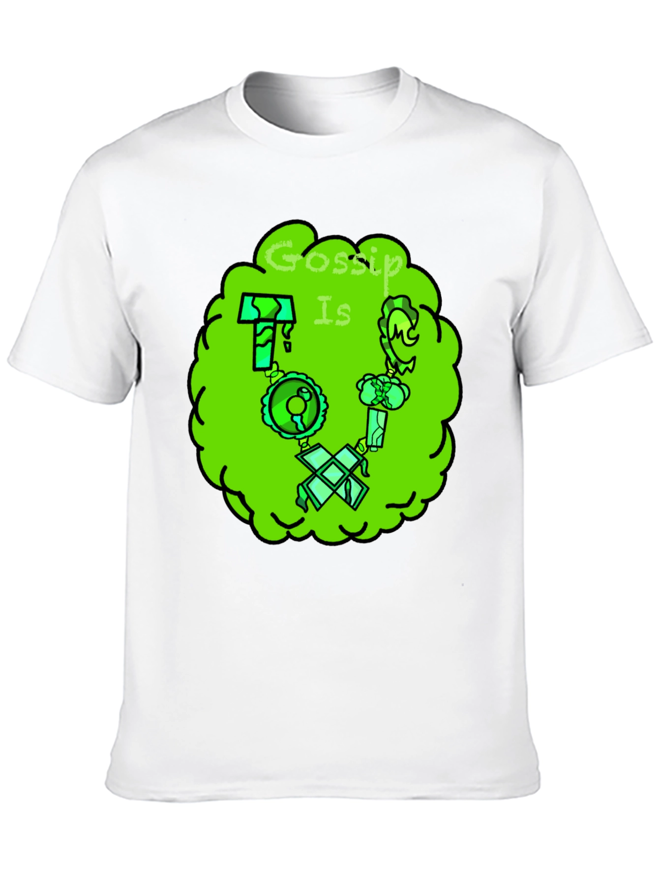 Gossip Is Toxic Graphic Tee - Unisex Black T-Shirt