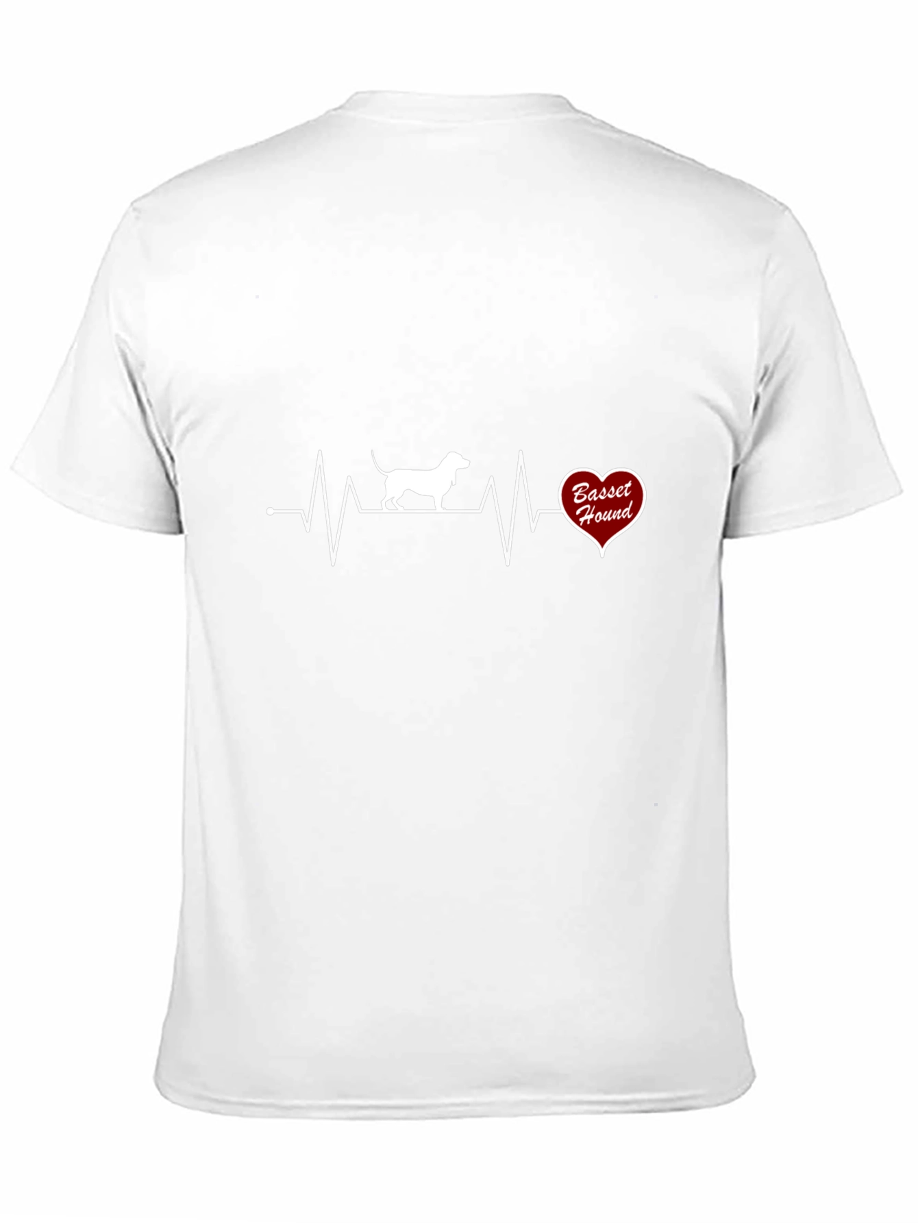Basset Hound Heartbeat T-Shirt - Dog Lover Tee