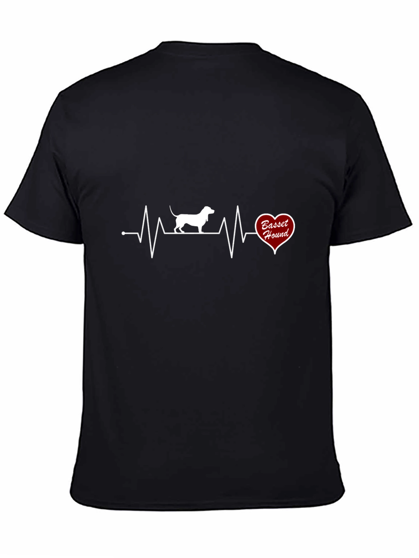 Basset Hound Heartbeat T-Shirt - Dog Lover Tee