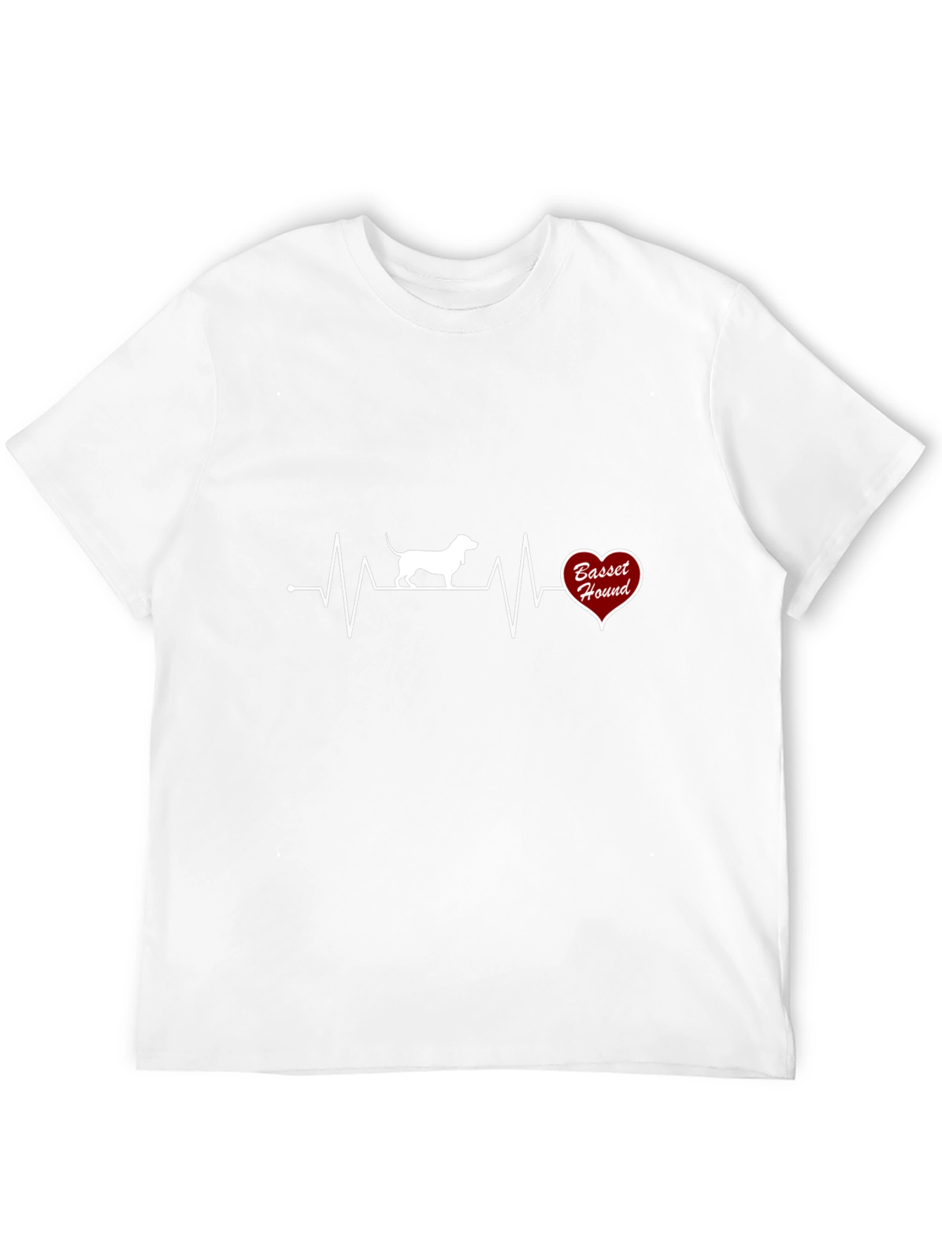 Basset Hound Heartbeat T-Shirt - Dog Lover Tee