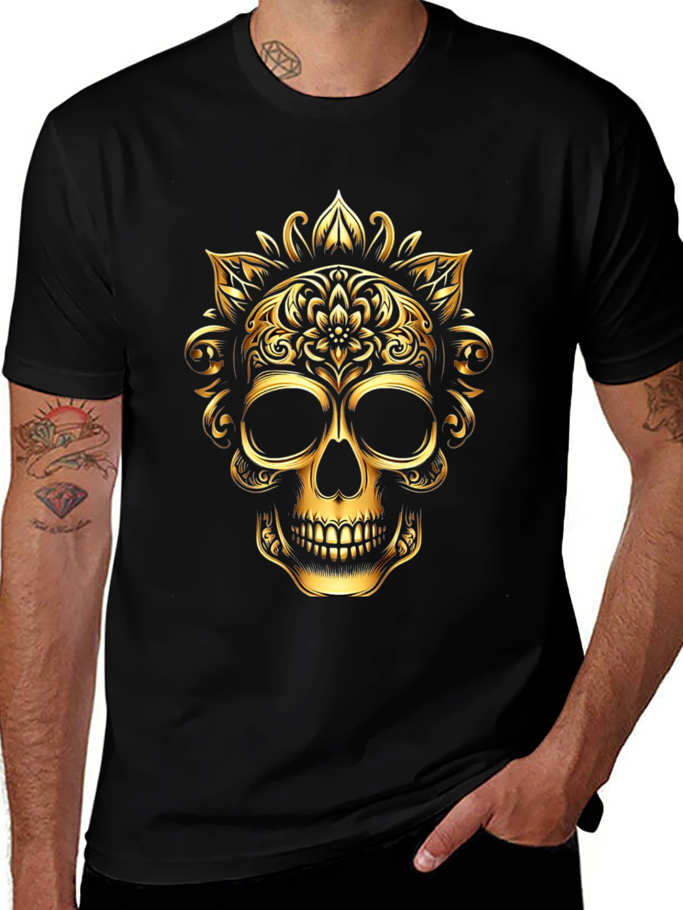 Golden Skull Graphic Tee