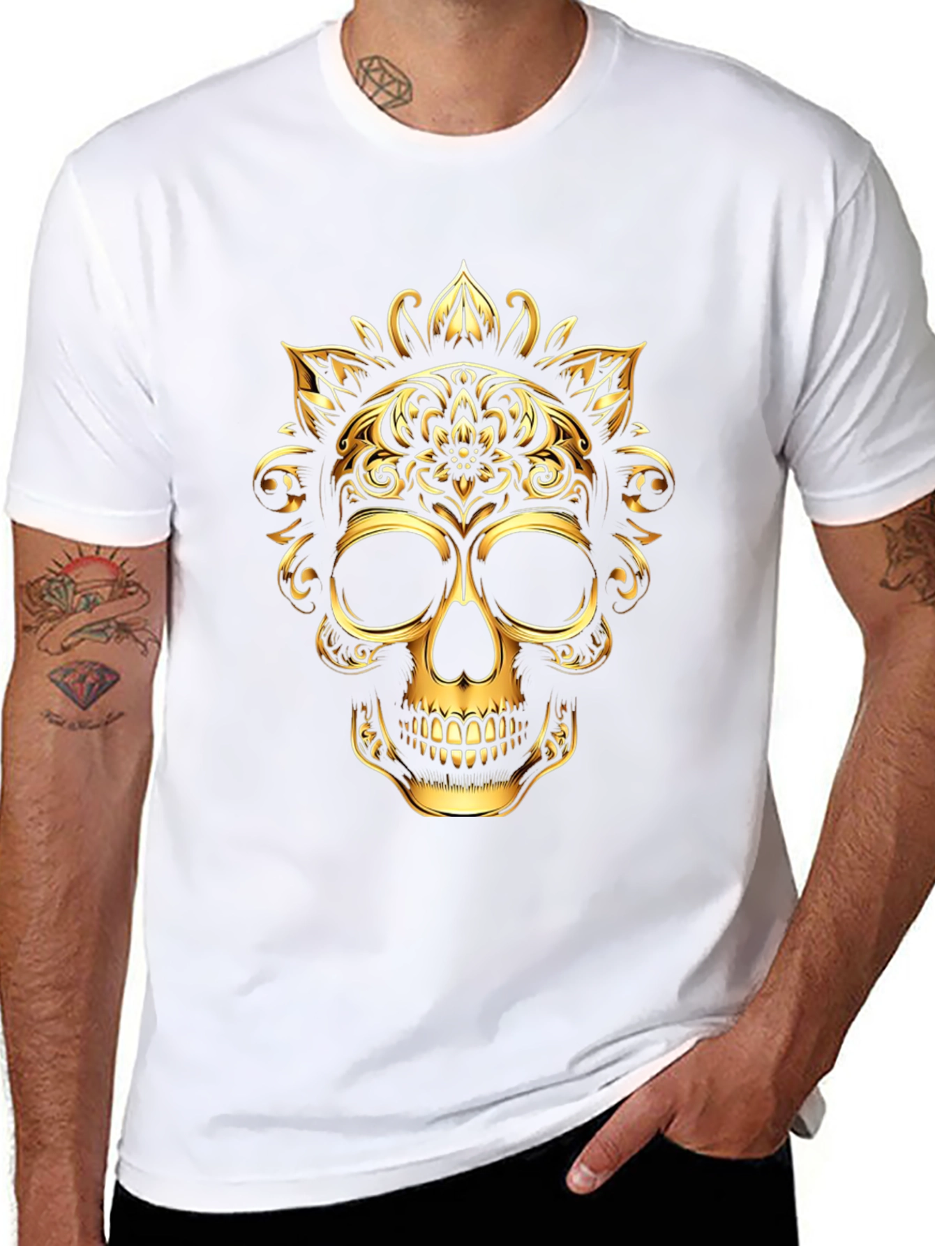 Golden Skull Graphic Tee