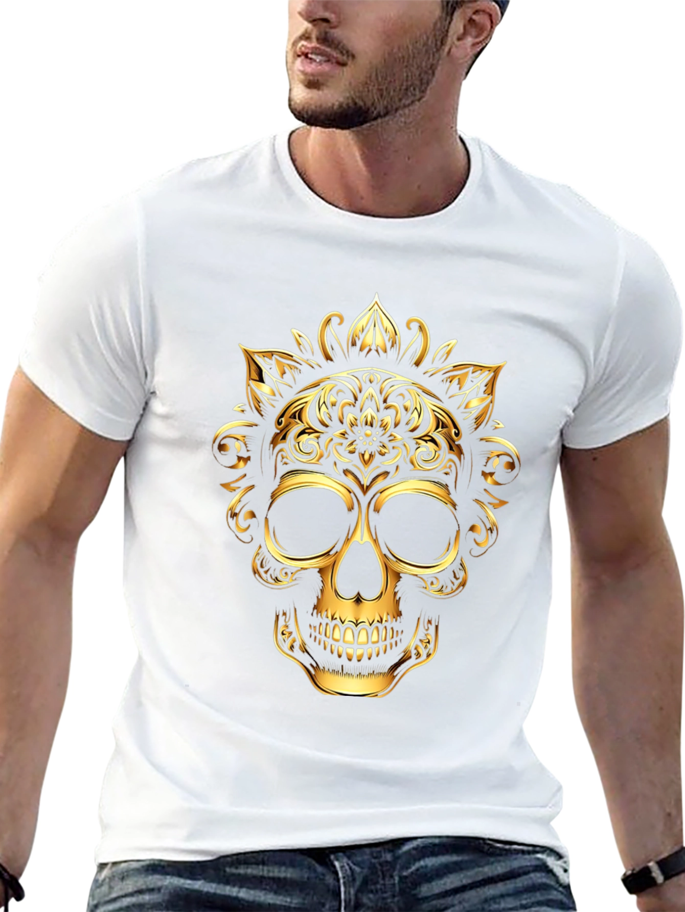 Golden Skull Graphic Tee