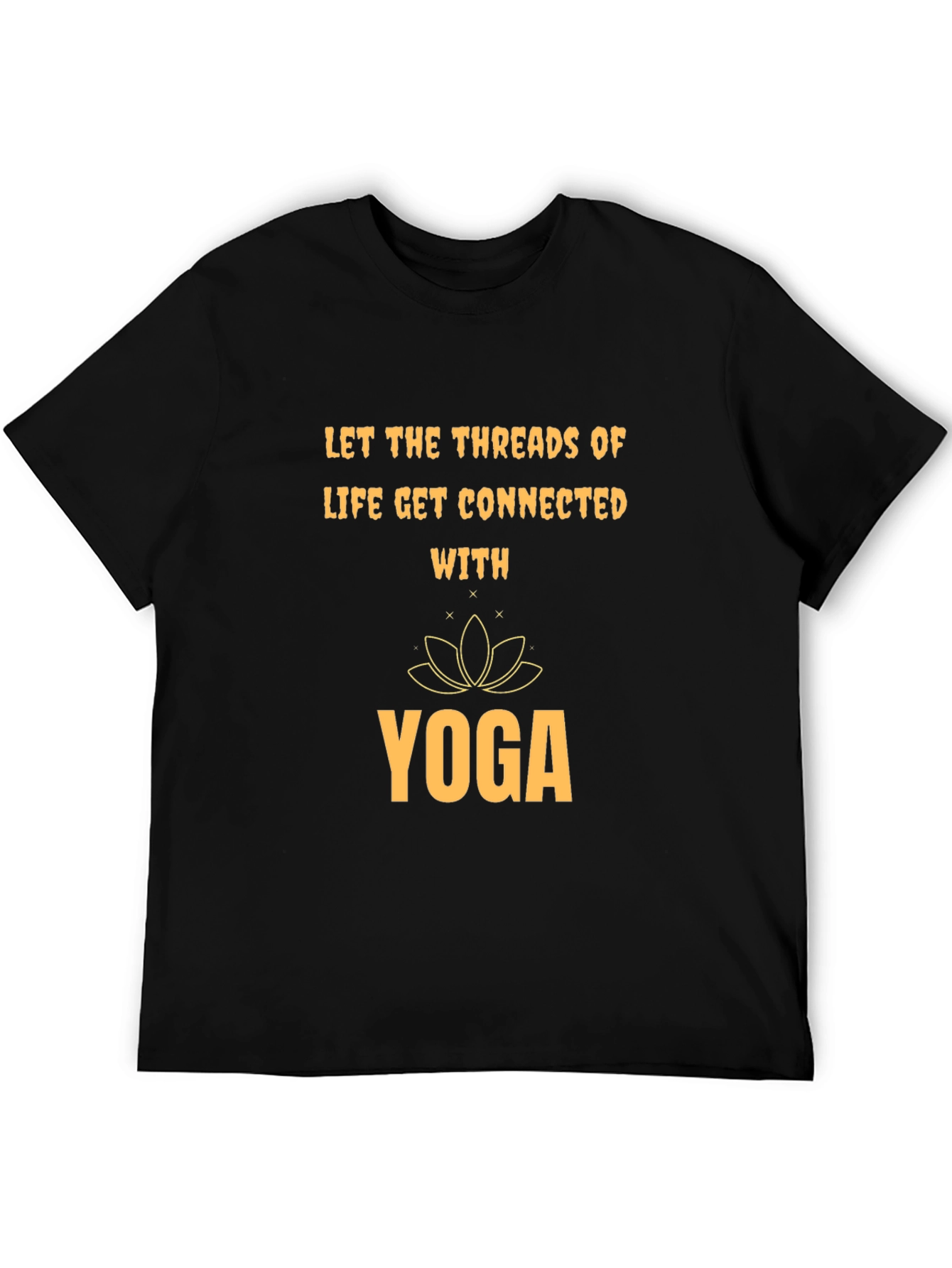 Yoga Threads T-Shirt - Meditative Design