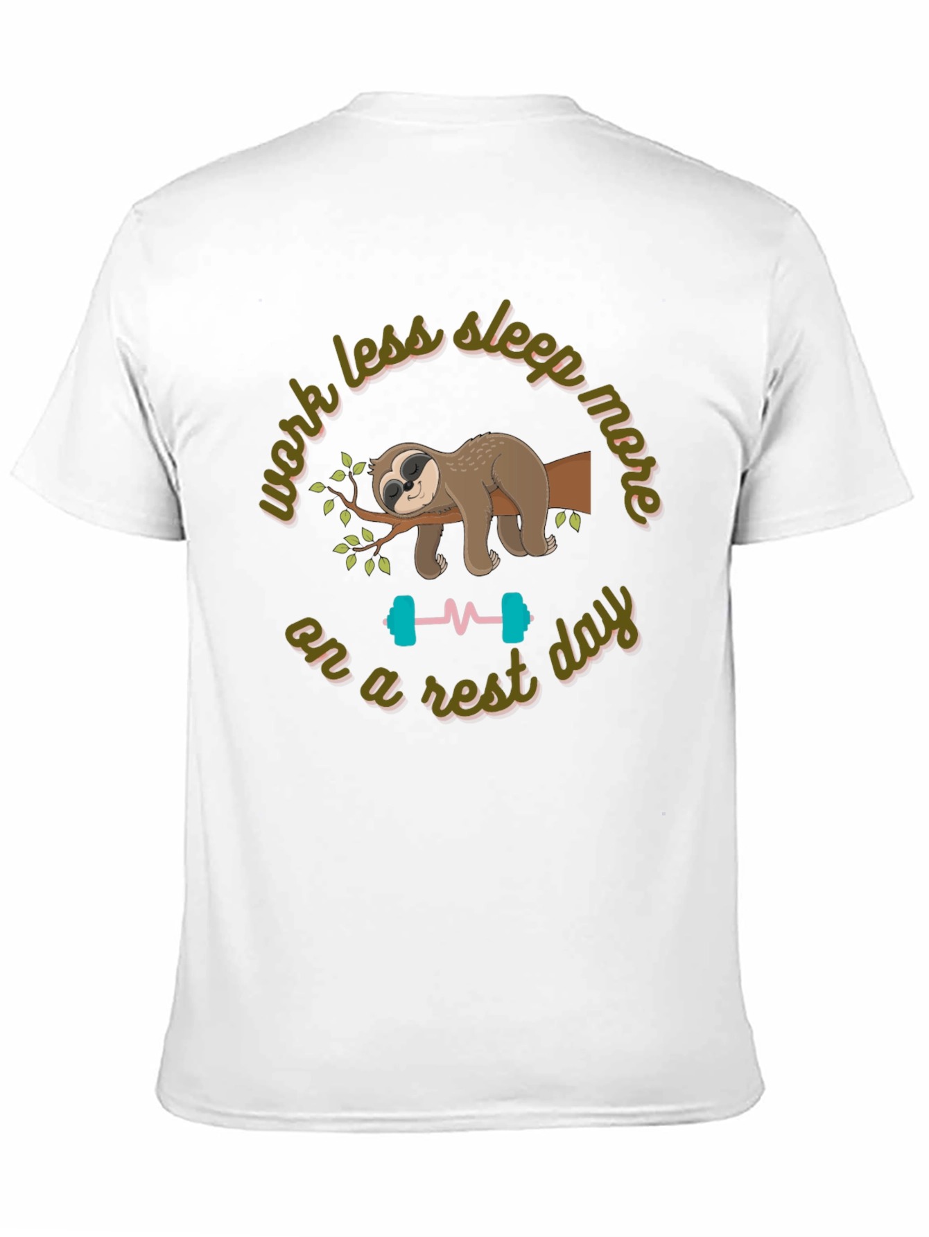 Lazy Day Sloth Graphic T-Shirt